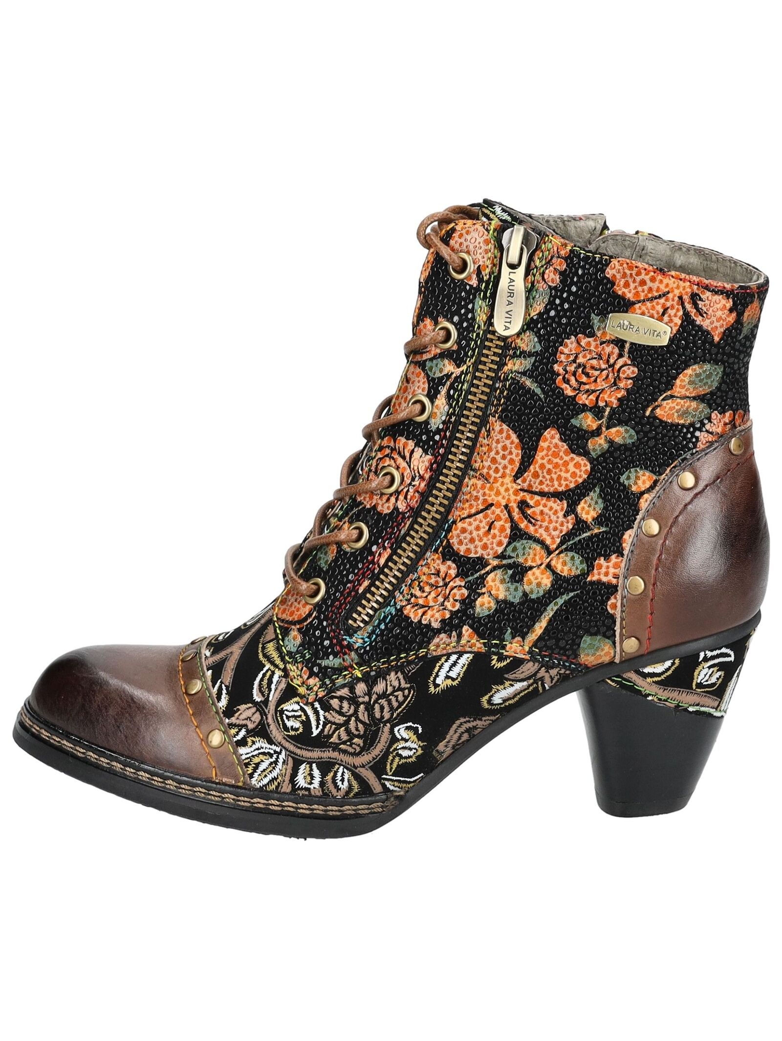 LAURA VITA Schnürstiefelette »LAURA VITA Stiefelette Leder/Textil«