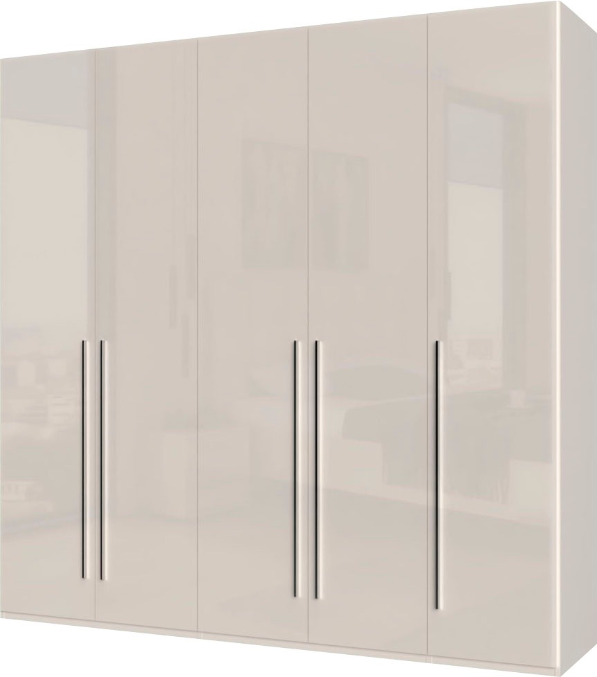 Places of Style Kleiderschrank »Piano, UV lackiert, hochglänzend in beige oder weiß, FSC-zertifiziert«, (Made in Europe), in vielen Breiten, Höhe 224cm, mit Soft-Close Funktion
