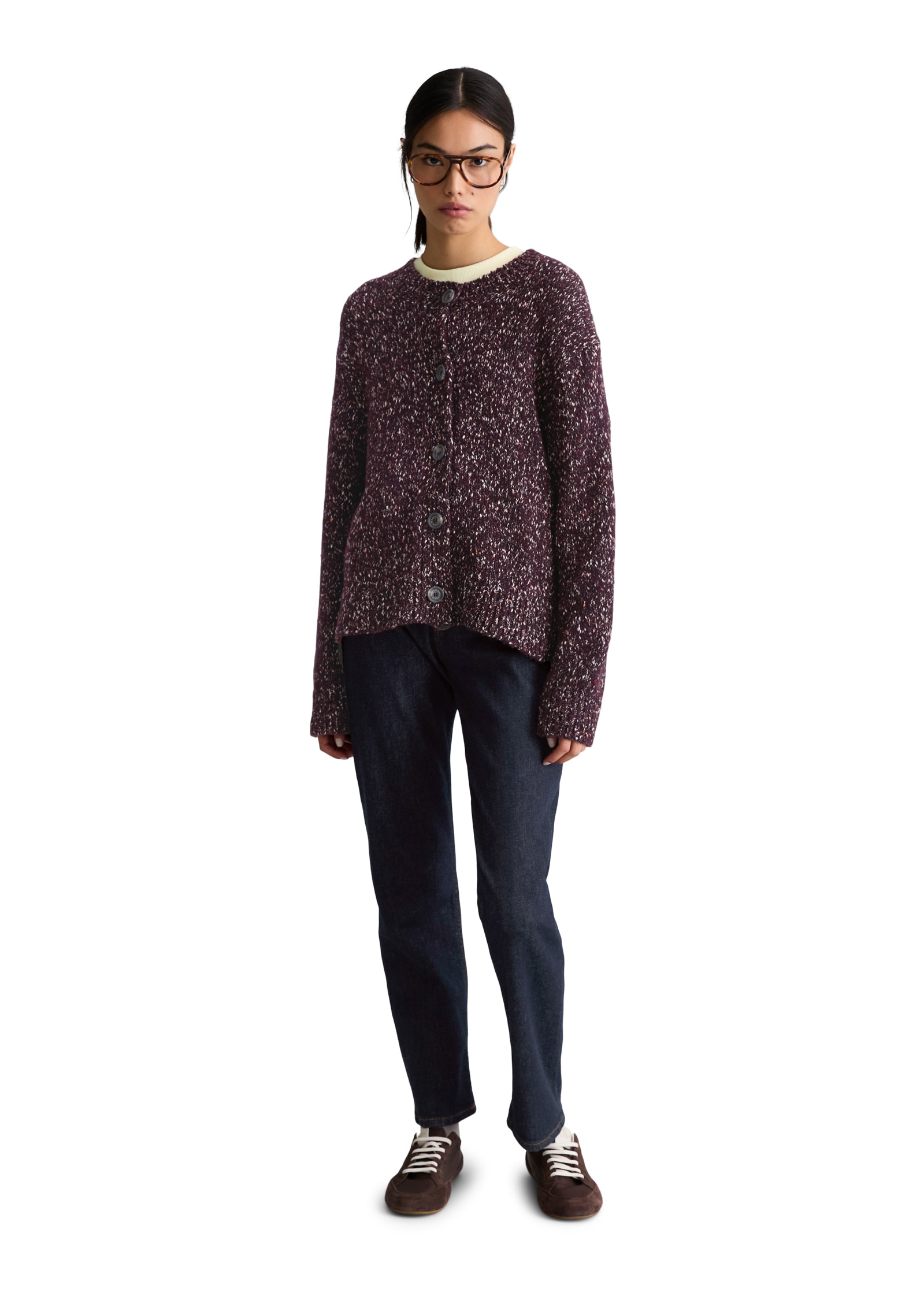 Marc O'Polo DENIM Cardigan »aus Baumwoll-Schurwolle-Mix«