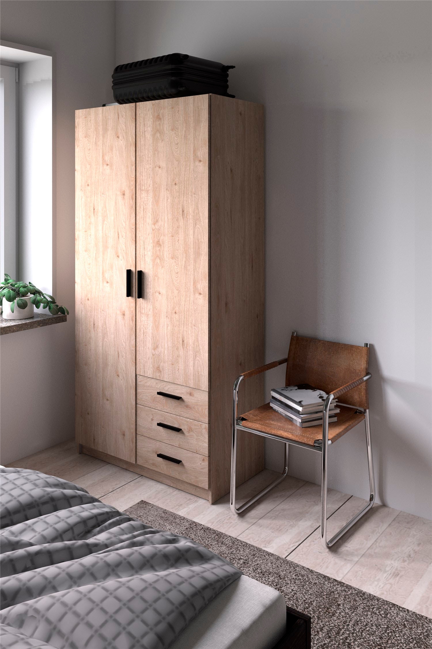 INOSIGN Kleiderschrank »Sprint Drehtürenschrank, Aufbewahrung Kasten Schrank Stauraum«, Breite 98,5/147 oder 195,5 cm, je mit Einlegeböden und Kleiderstange