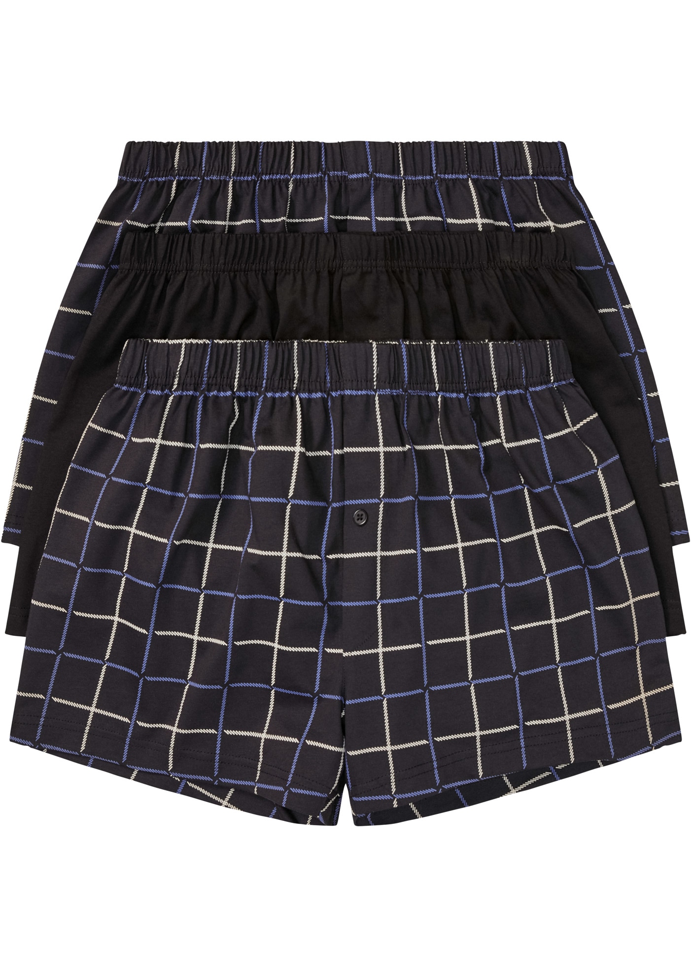 bonprix Boxer "Lockere Jersey Boxershorts aus Baumwolle (3er Pack)", 3 Stk. günstig online kaufen