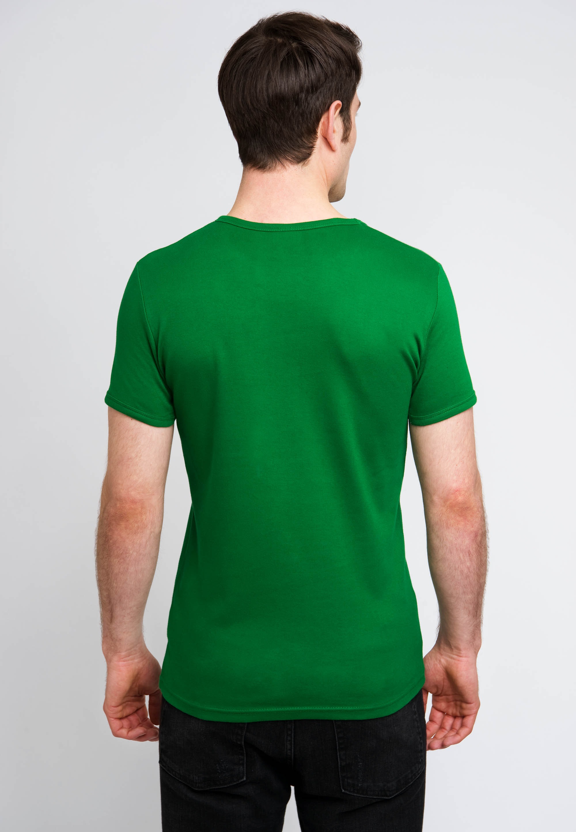 T-Shirt LOGOSHIRT "Green Arrow", Herren, Gr. L, grün, 100% Baumwolle, bedruckt, normal, Rundhals, Shirts T-Shirt, mit coolem Frontprint 3