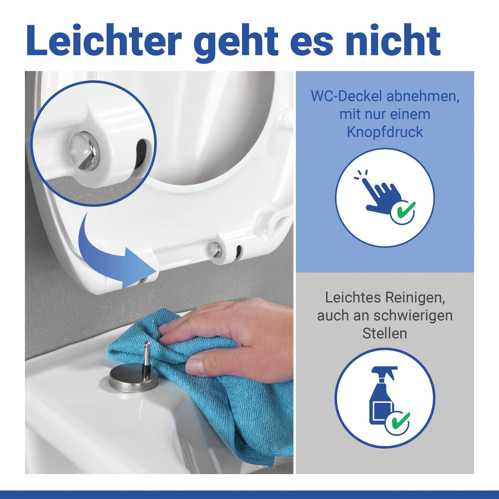 WENKO WC-Sitz »Muschel« Mit Absenkautomatik