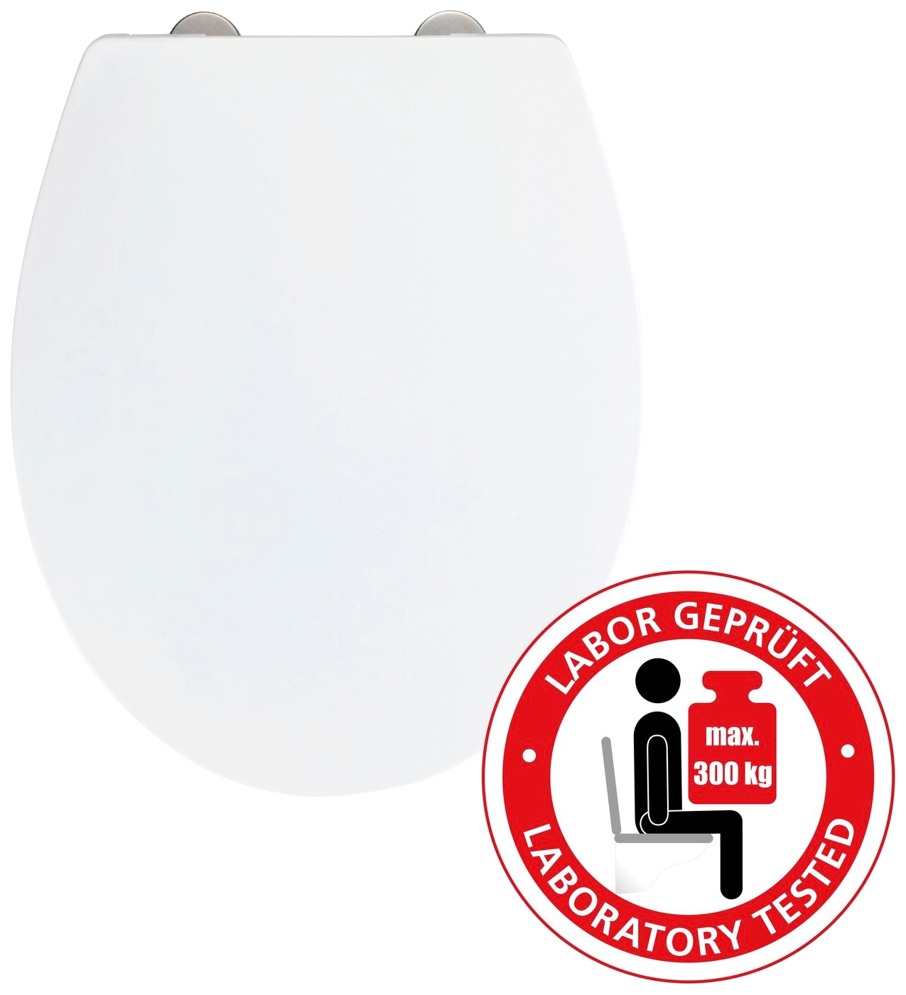 WENKO WC-Sitz "Ostuni", (1 St.), Thermoplast, belastbar mit 300 kg, mit Abs günstig online kaufen