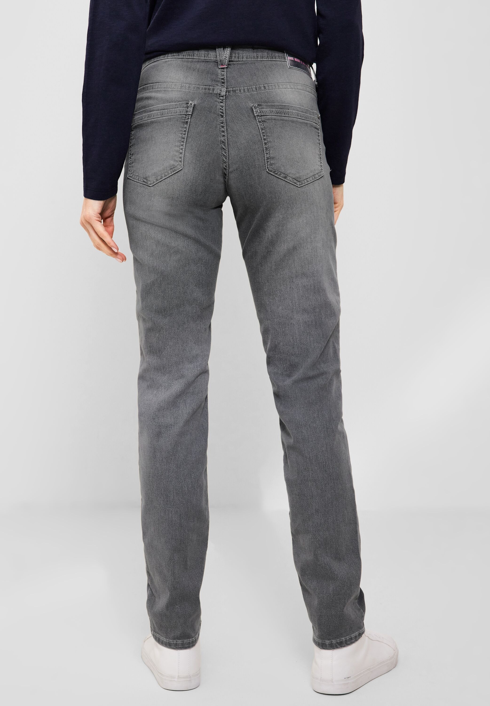 Cecil Slim-fit-Jeans, in grauer Waschung