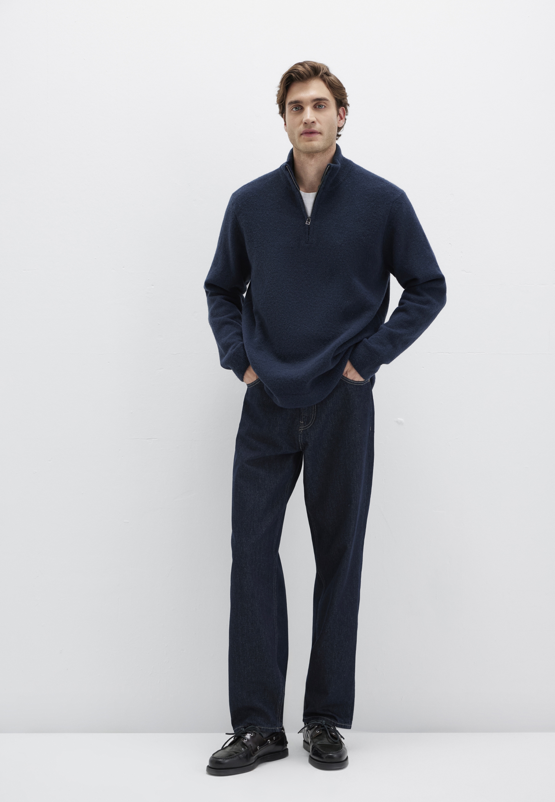 Mavi "HALF ZIP SWEATER" Premium Strickpullover