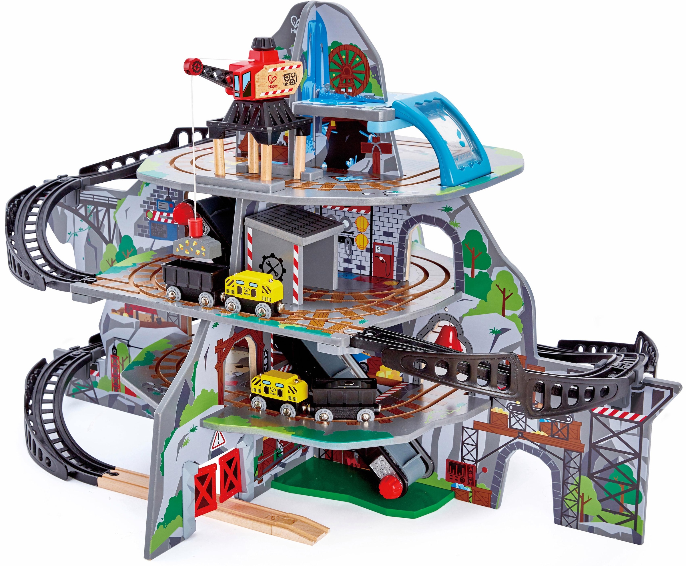 Hape Spielzeug-Eisenbahn »Riesige Bergmine ...