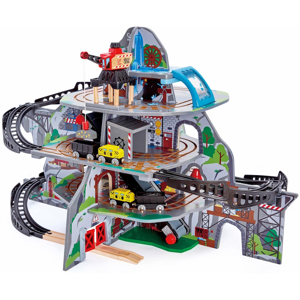 Hape Spielzeug-Eisenbahn »Riesige Bergmine, 32-tlg.«, (Set, 32 tlg.)