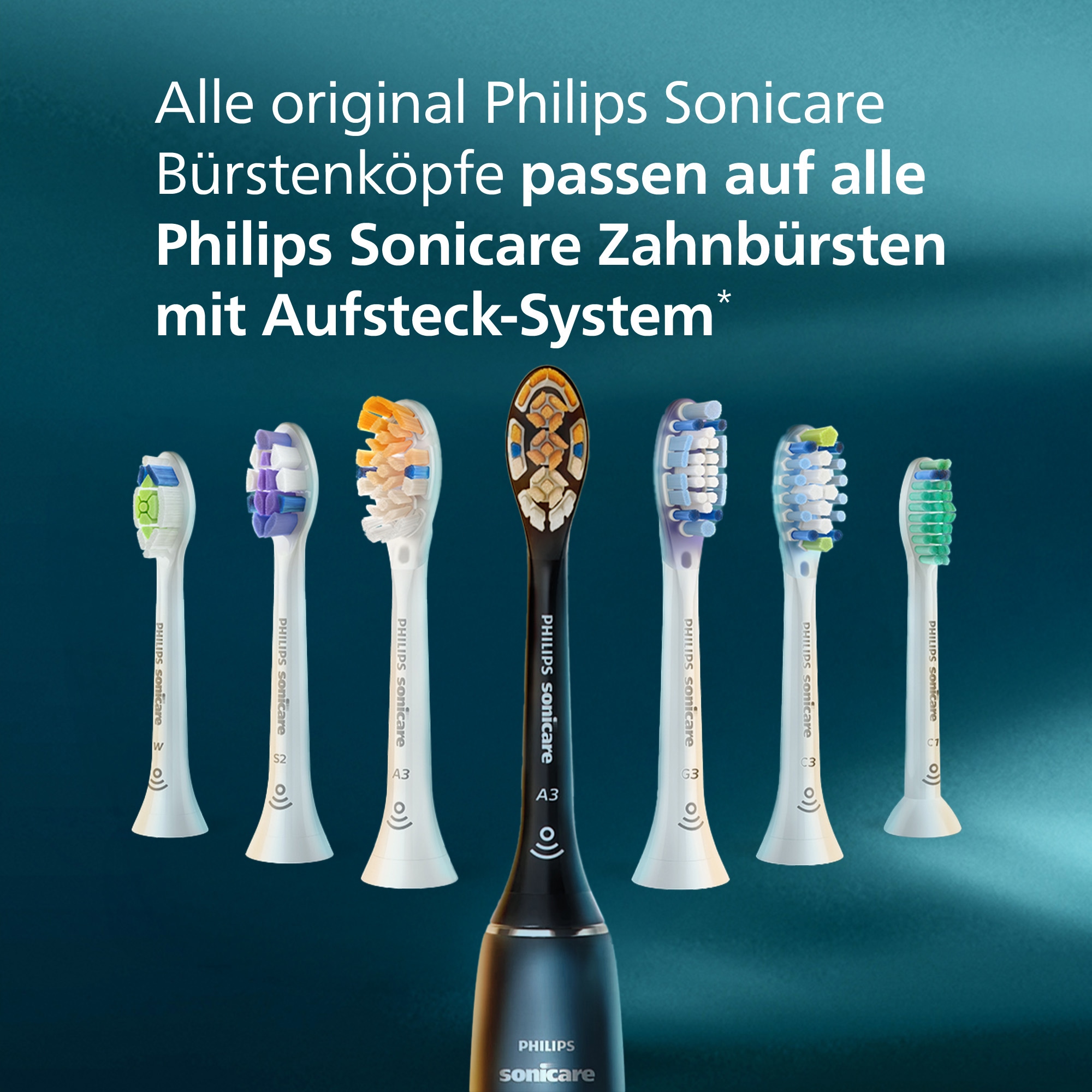 Philips Sonicare Aufsteckbürsten »C1 ProResults HX6016/87« aufsteckbar, mit Schalltechnologie, Standardgröße