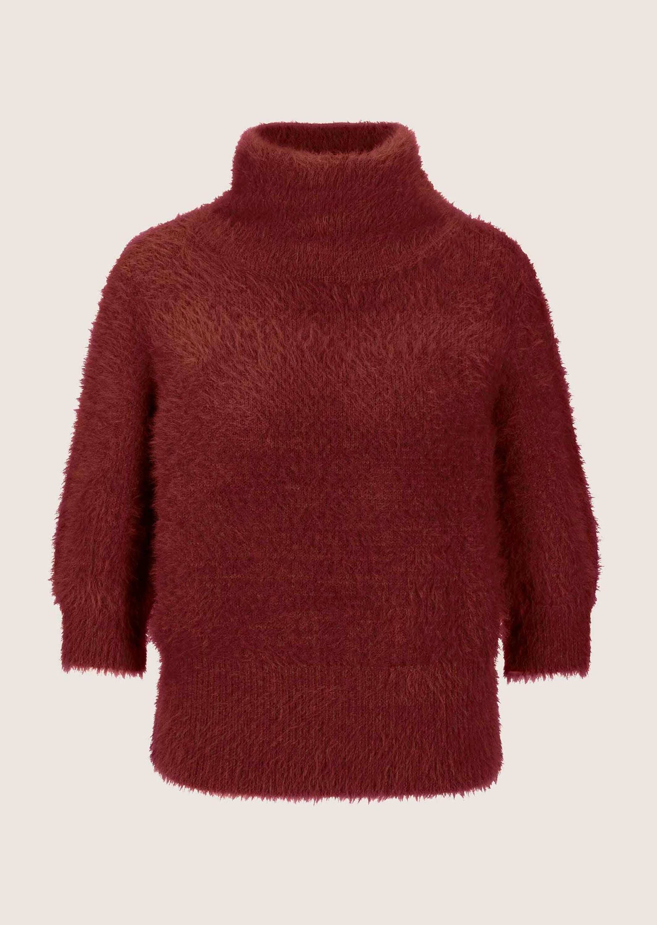 MADELEINE "Pullover Weicher Strick mit Ballonärmeln" Softer Flauschpullover mit Kurzarm