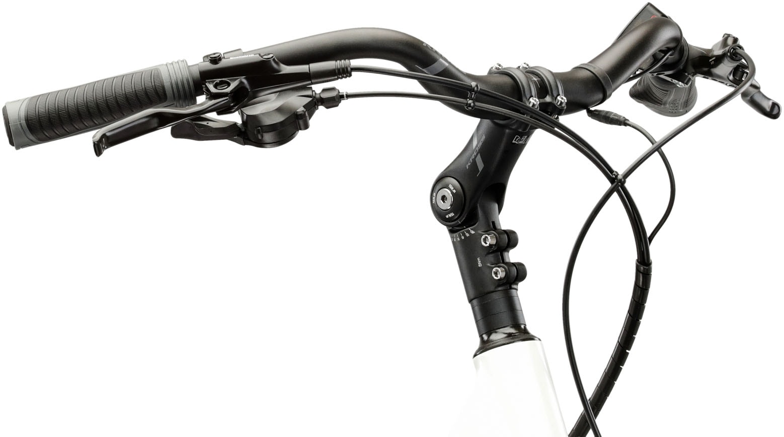 Kross »E-Trekkingbike Damen Trans Hybrid 1.0 28" weiß 8 Gänge« 8 Gang Shimano ACERA M3020 Schaltwerk Kettenschaltung Heckmotor 250 W