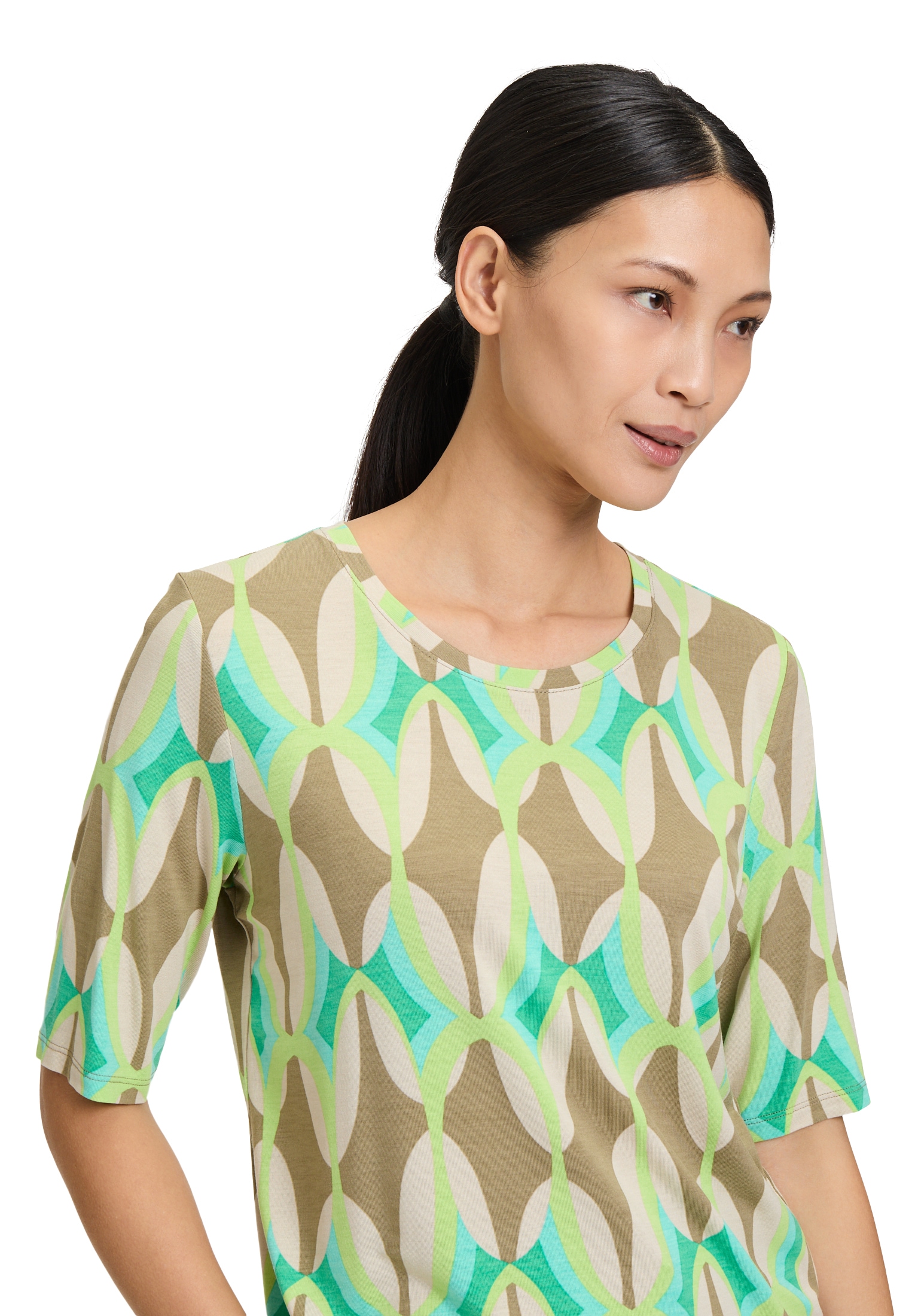 Betty Barclay Kurzarmshirt »Betty Barclay Damen Basic Shirt mit Print«, (1 tlg.), Druck