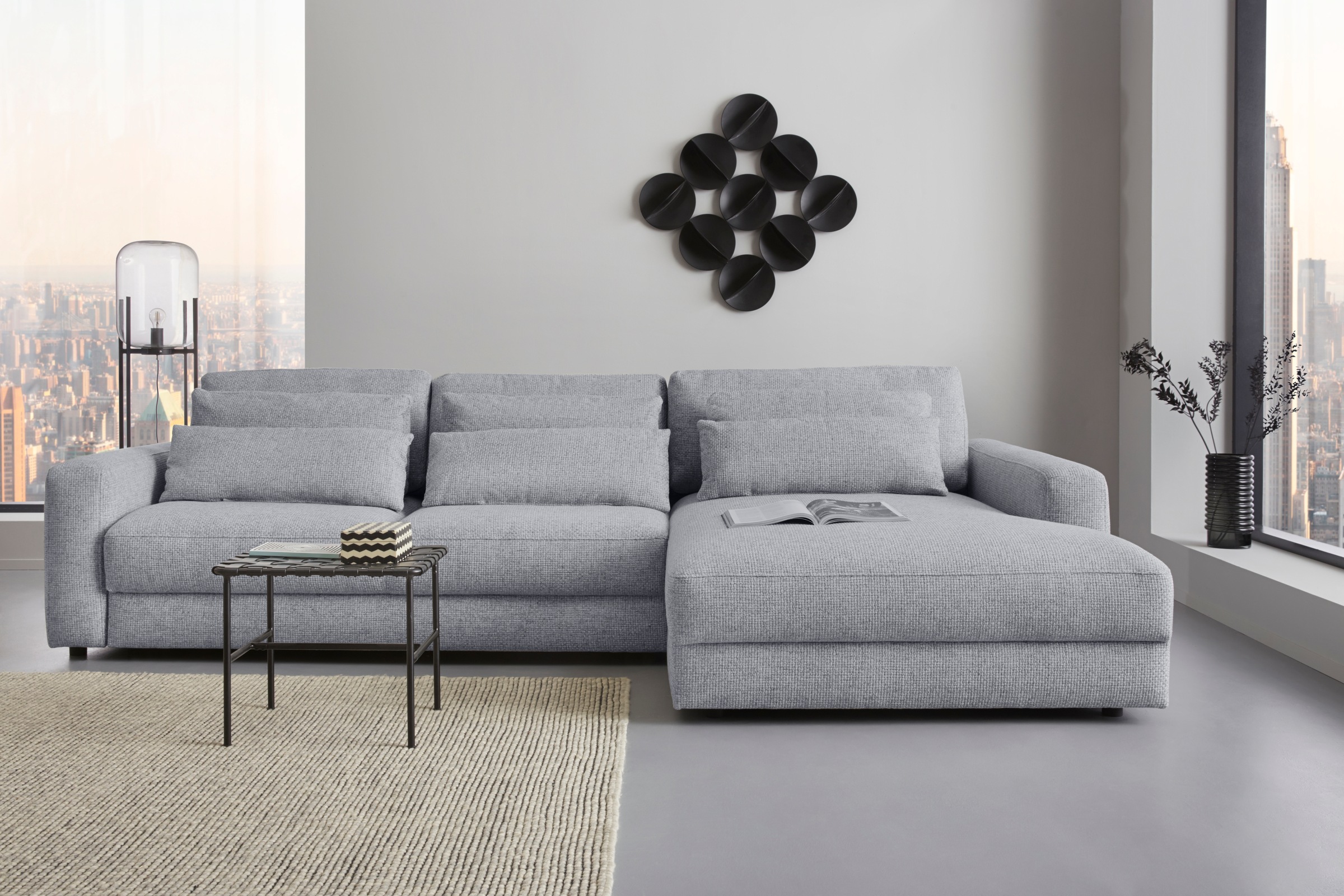 Places of Style Ecksofa "Bloomfield, bequem und elegant, OTTOs Choice, L-Fo günstig online kaufen