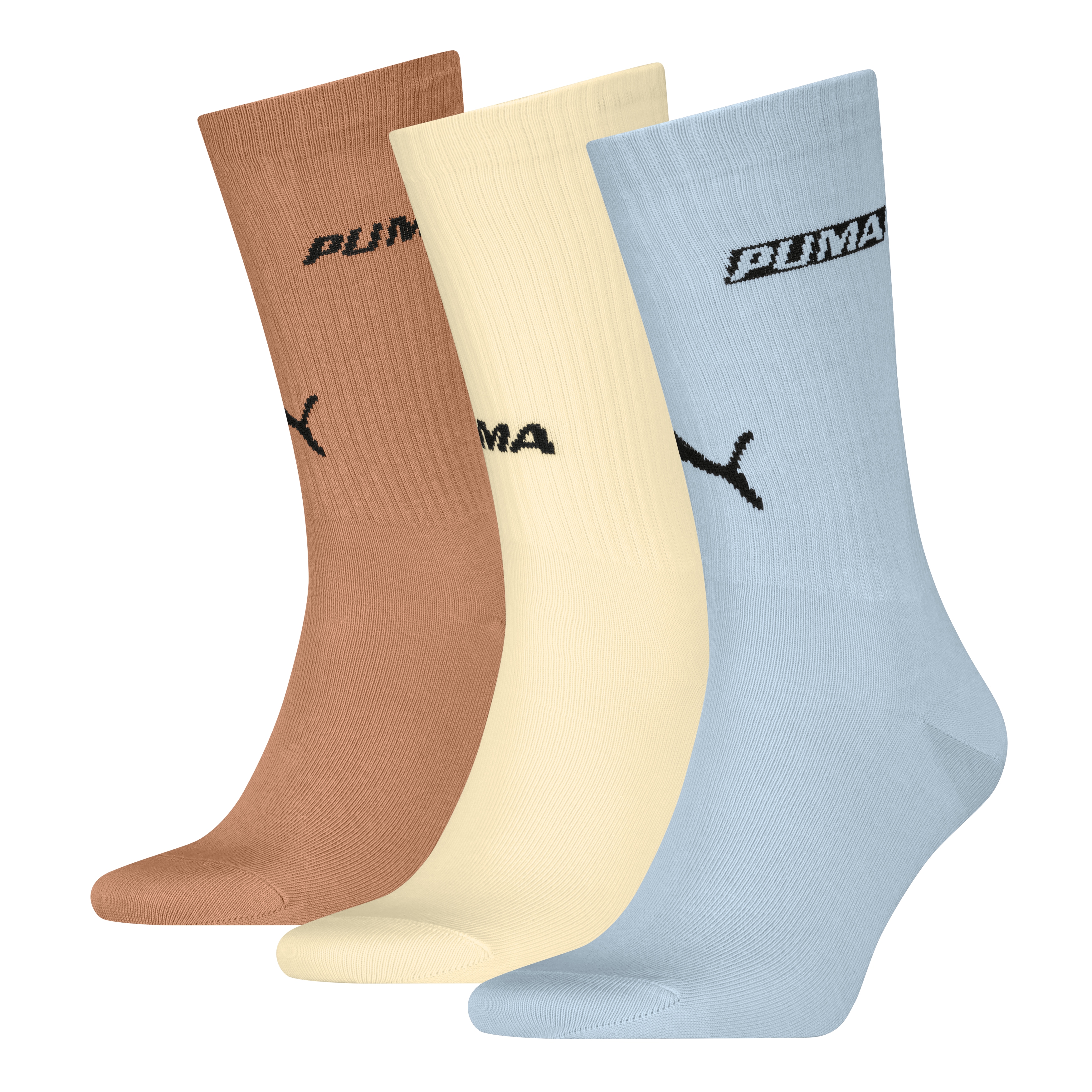 PUMA Socken "PUMA UNISEX LOGO STACKING CREW SOCK" 3 Paar