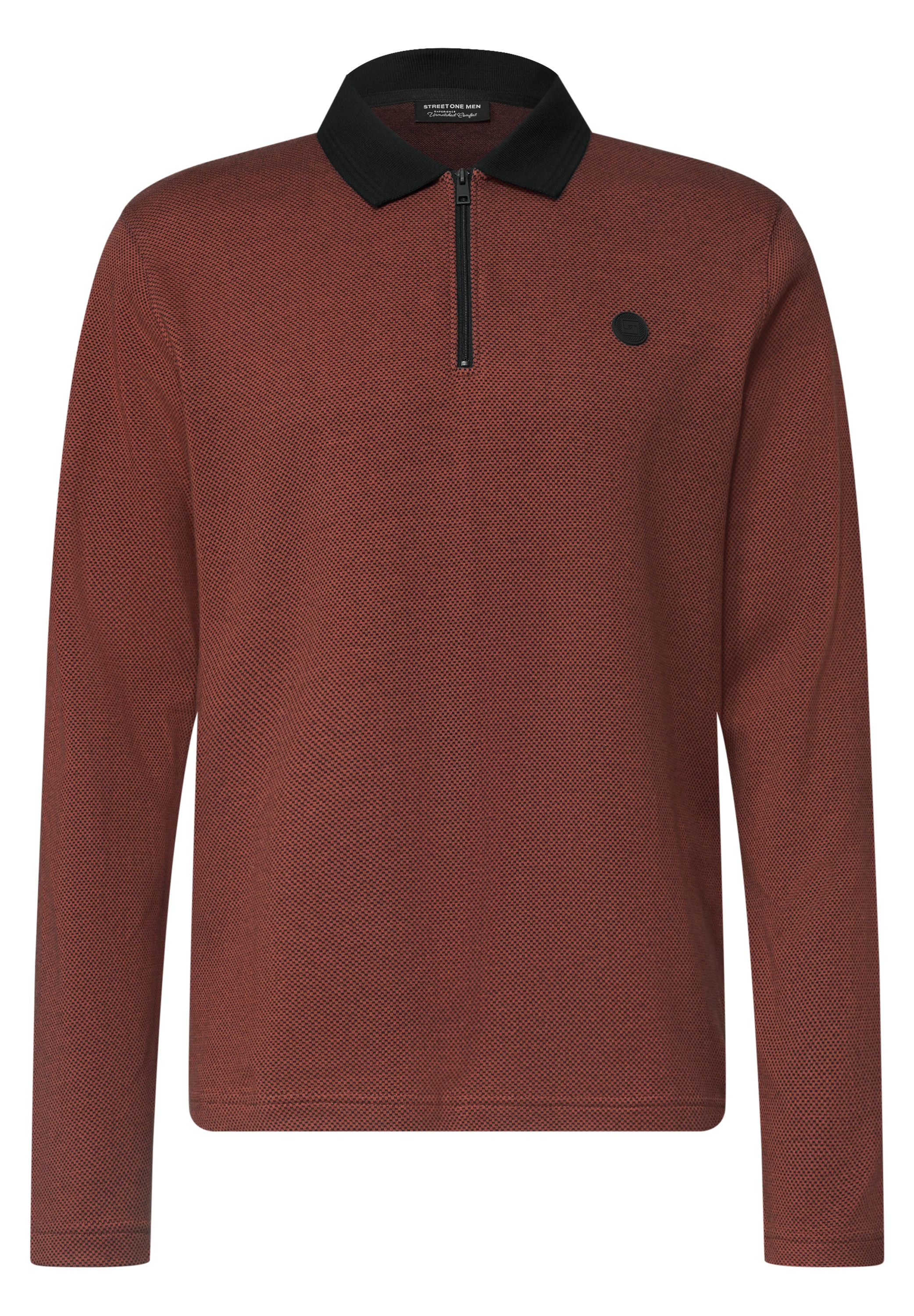 STREET ONE MEN Poloshirt aus reiner Baumwolle