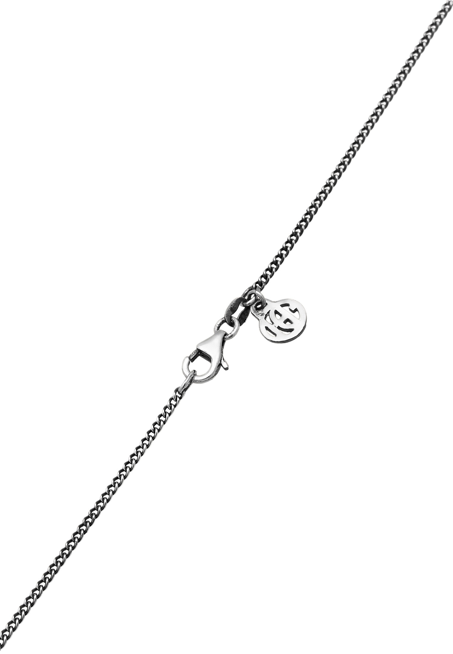 HAZE & GLORY Lange Kette »Halskette Münze Evil Eye - Sun 925 Silber«