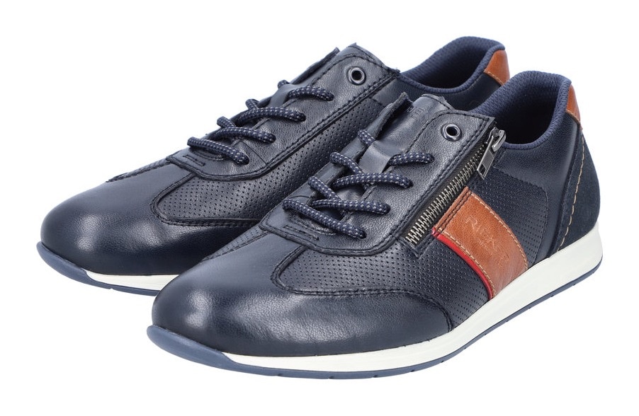Rieker Sneaker, mit Reißverschluss, Freizeitschuh, Halbschuh, Schnürschuh