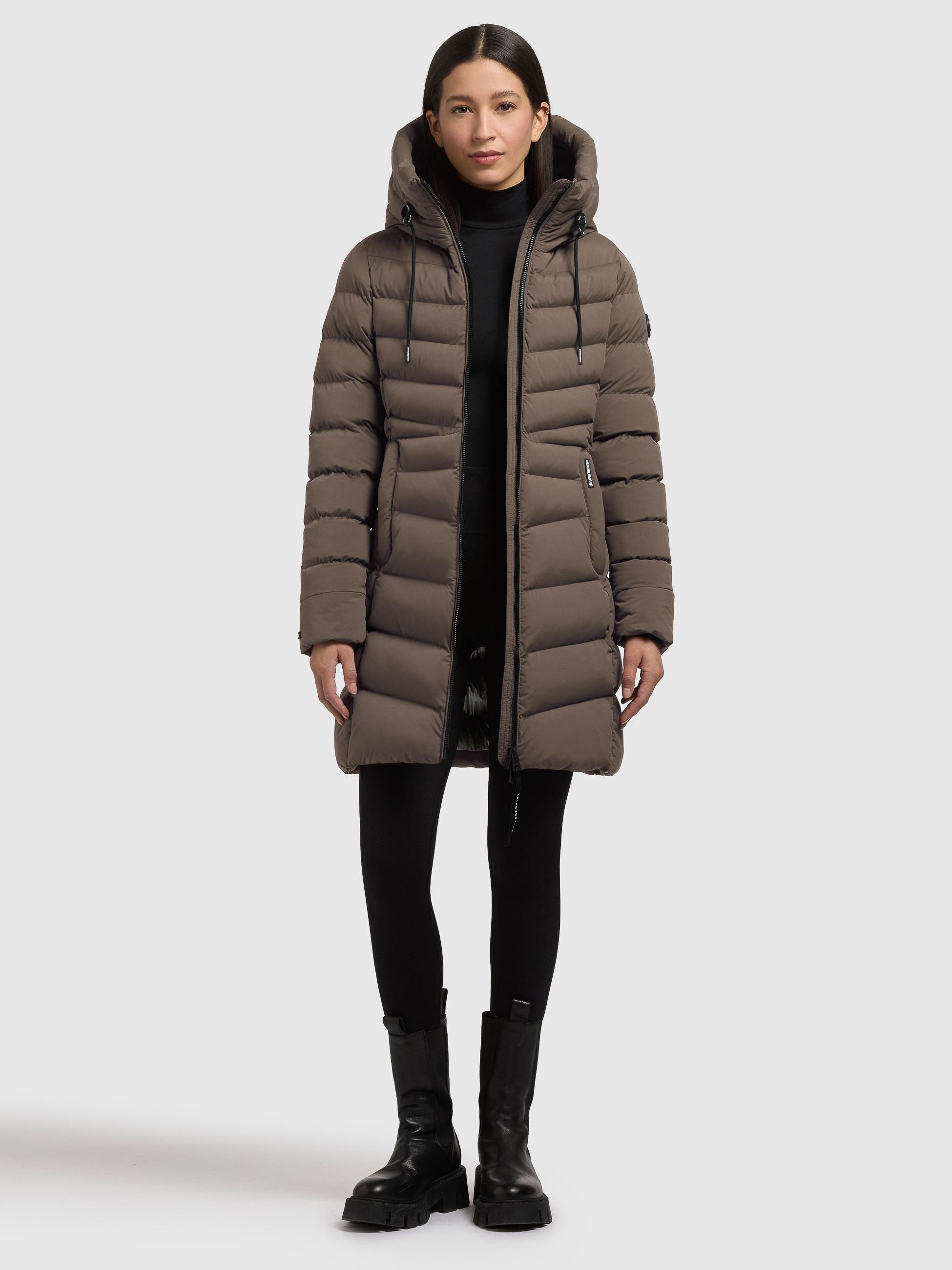 khujo Steppmantel »Tuhani5« Formschöner langer Damen Mantel