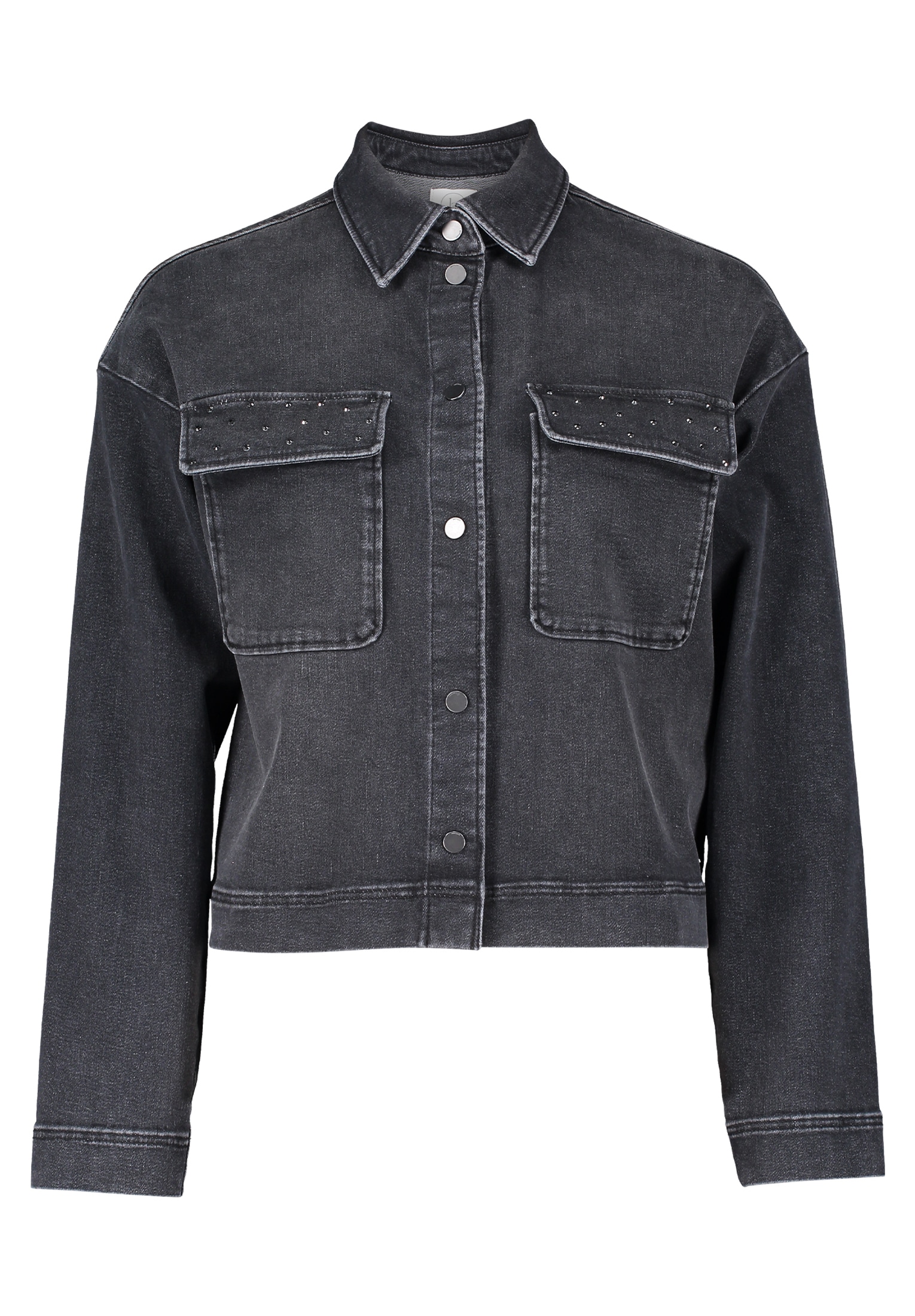 Betty&Co Jackenblazer »Betty & Co Jeansjacke mit aufgesetzten Taschen«