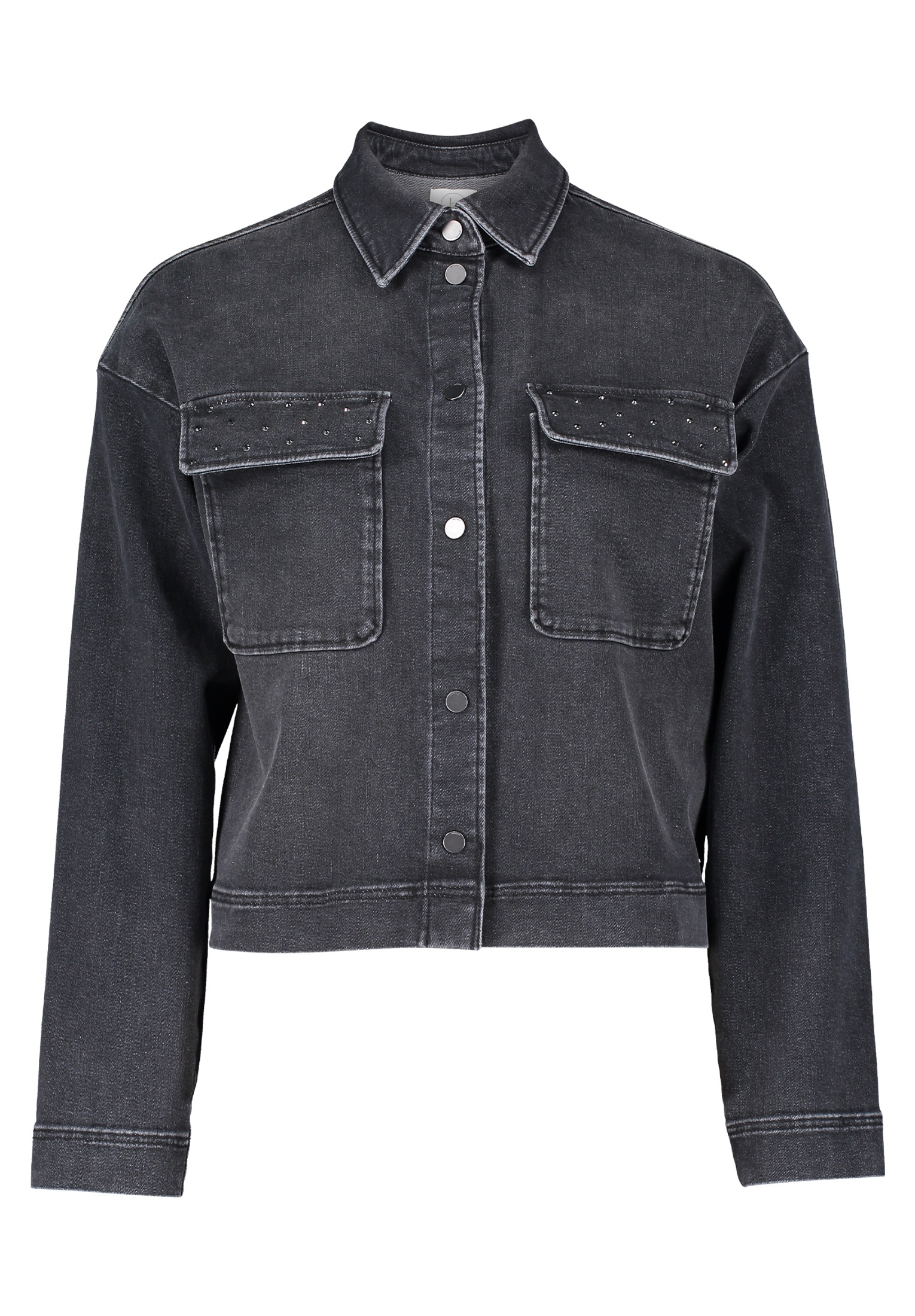 Betty&Co Jackenblazer "Betty & Co Jeansjacke mit aufgesetzten Taschen" günstig online kaufen