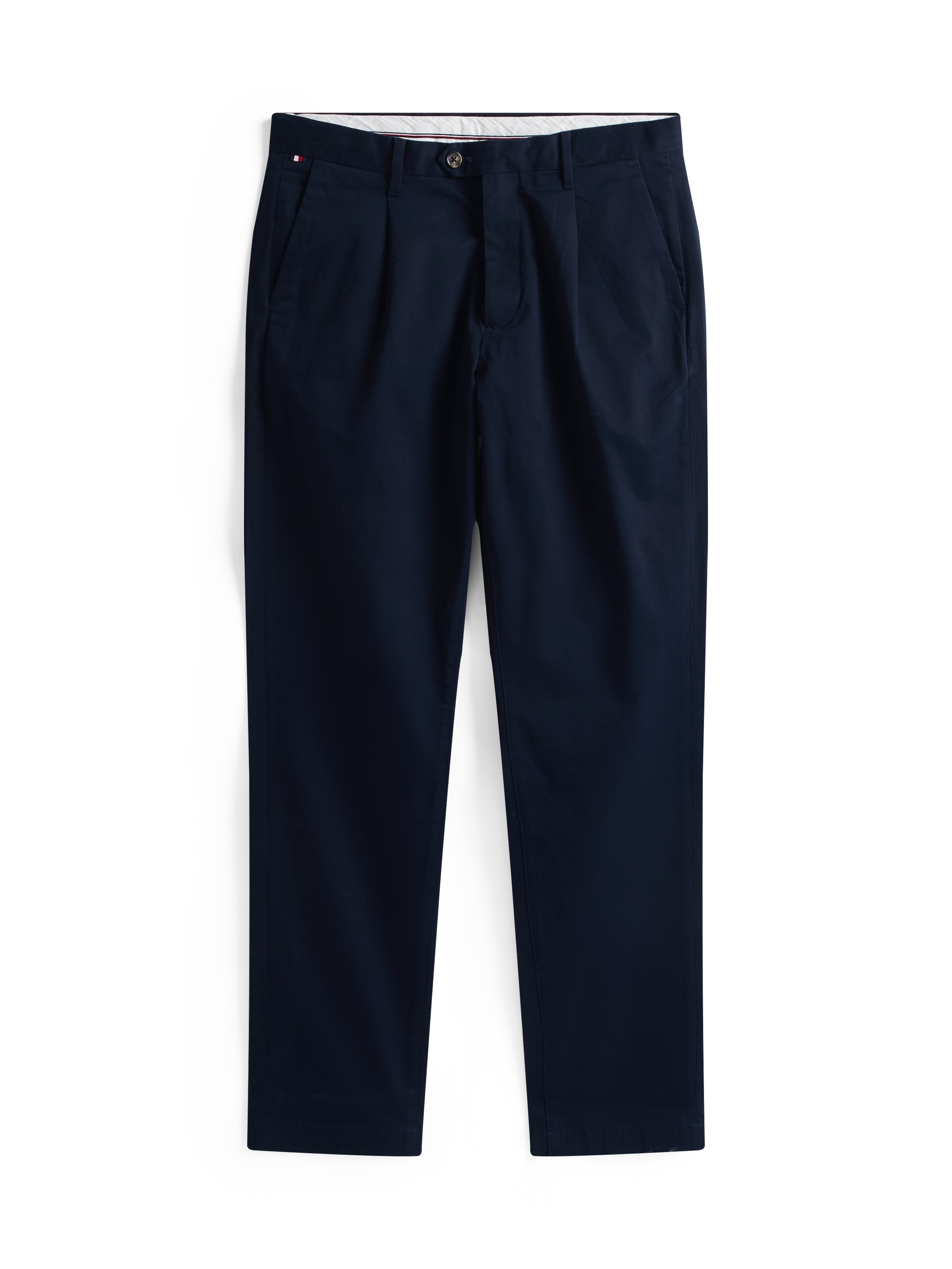 Tommy Hilfiger Chinohose »HARLEM 1PLT CHINO SATIN«, relaxed fit, Bundhalte
