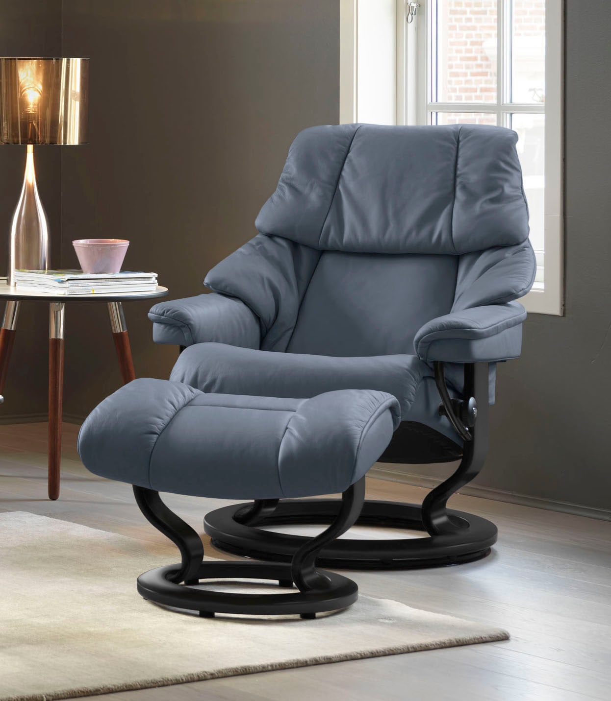 Stressless Fußhocker "Reno", mit Classic Base, Gestell Schwarz