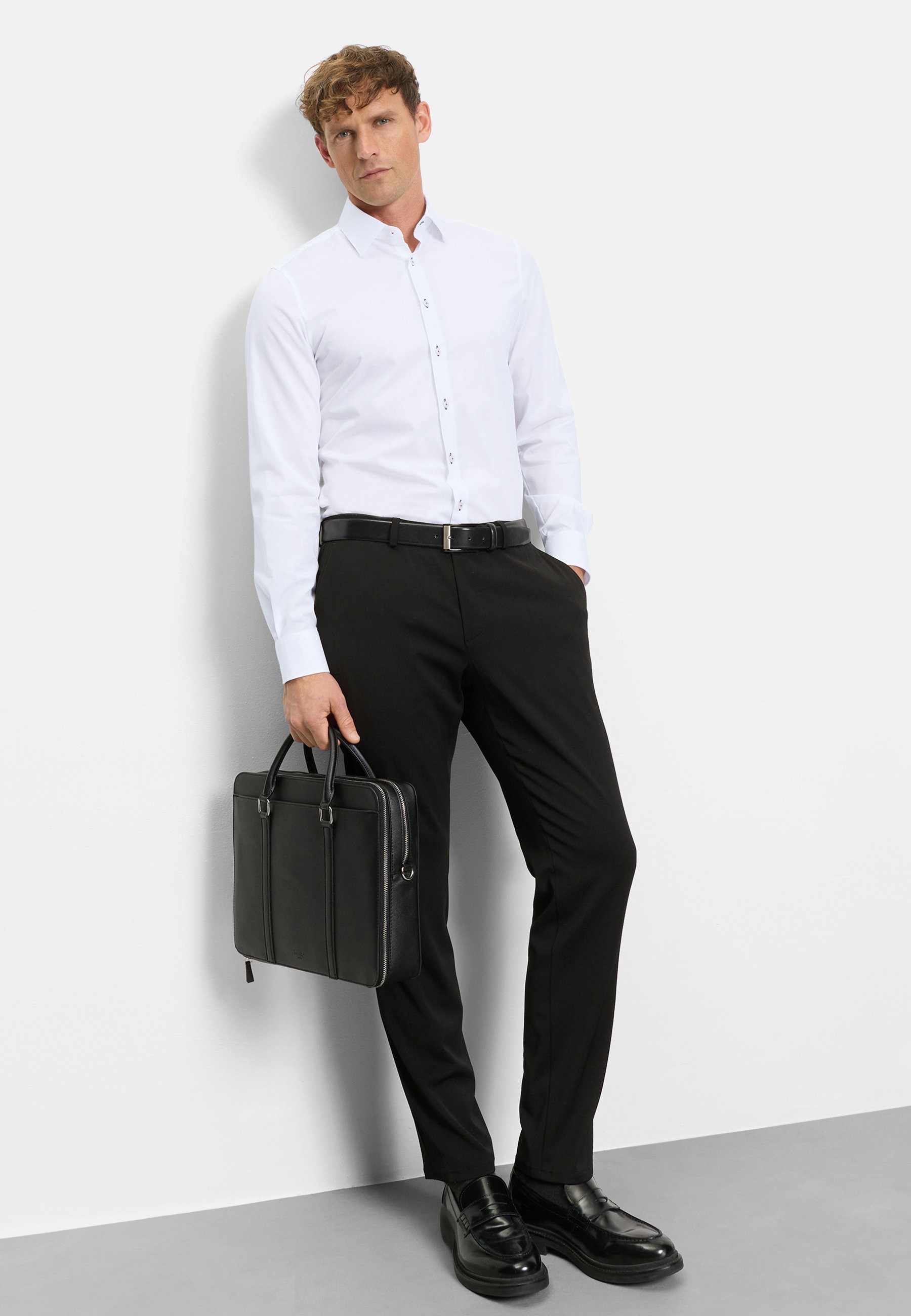 OLYMP Level Five Body Fit Shirt White 41 2