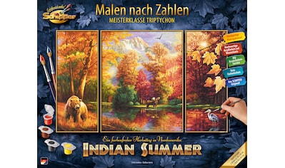 Malen nach Zahlen »Meisterklasse Triptychon - Indian Summer«