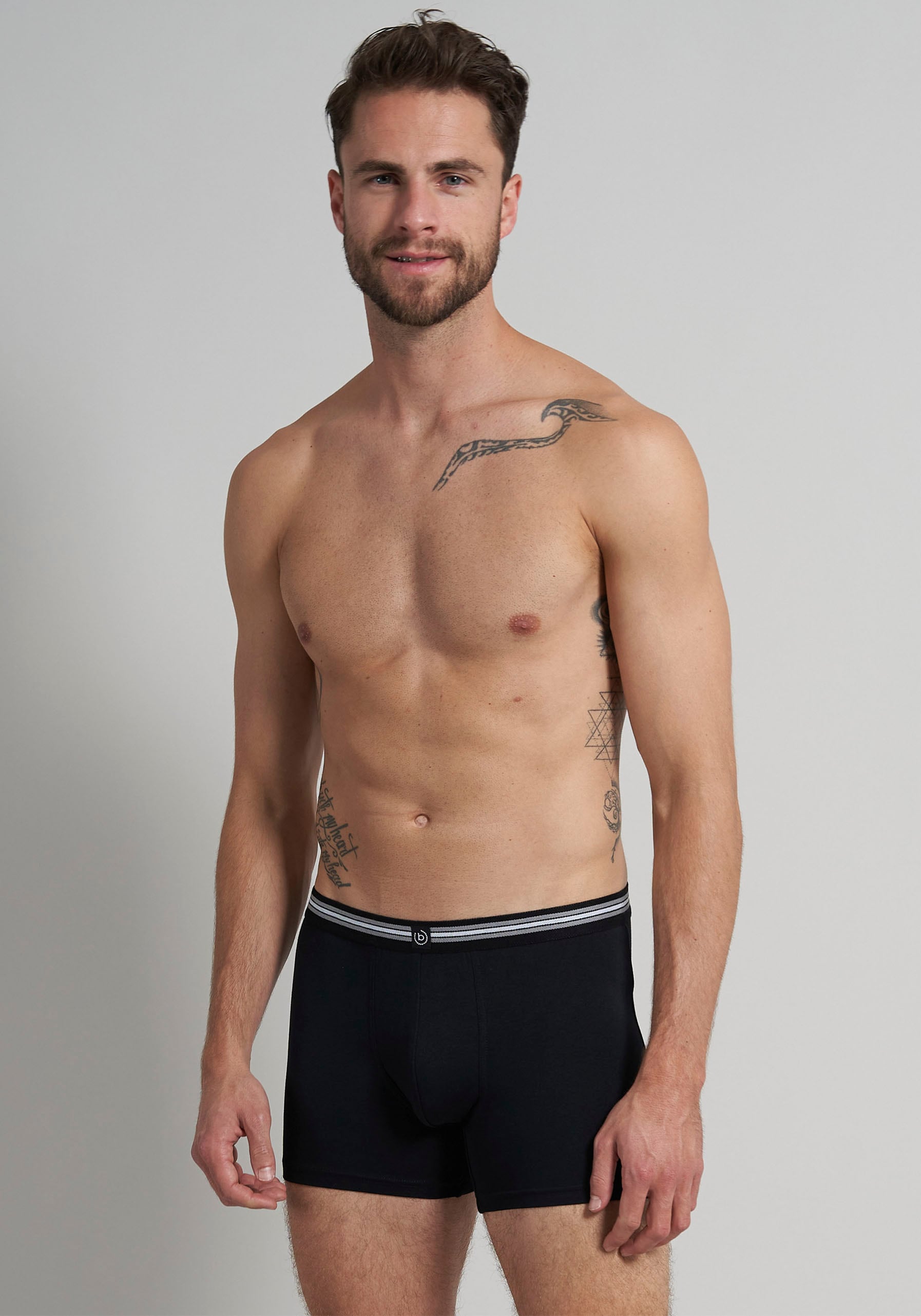 bugatti Boxershorts »Prag«, (3 St., -), mit angenehmen Tragekomfort