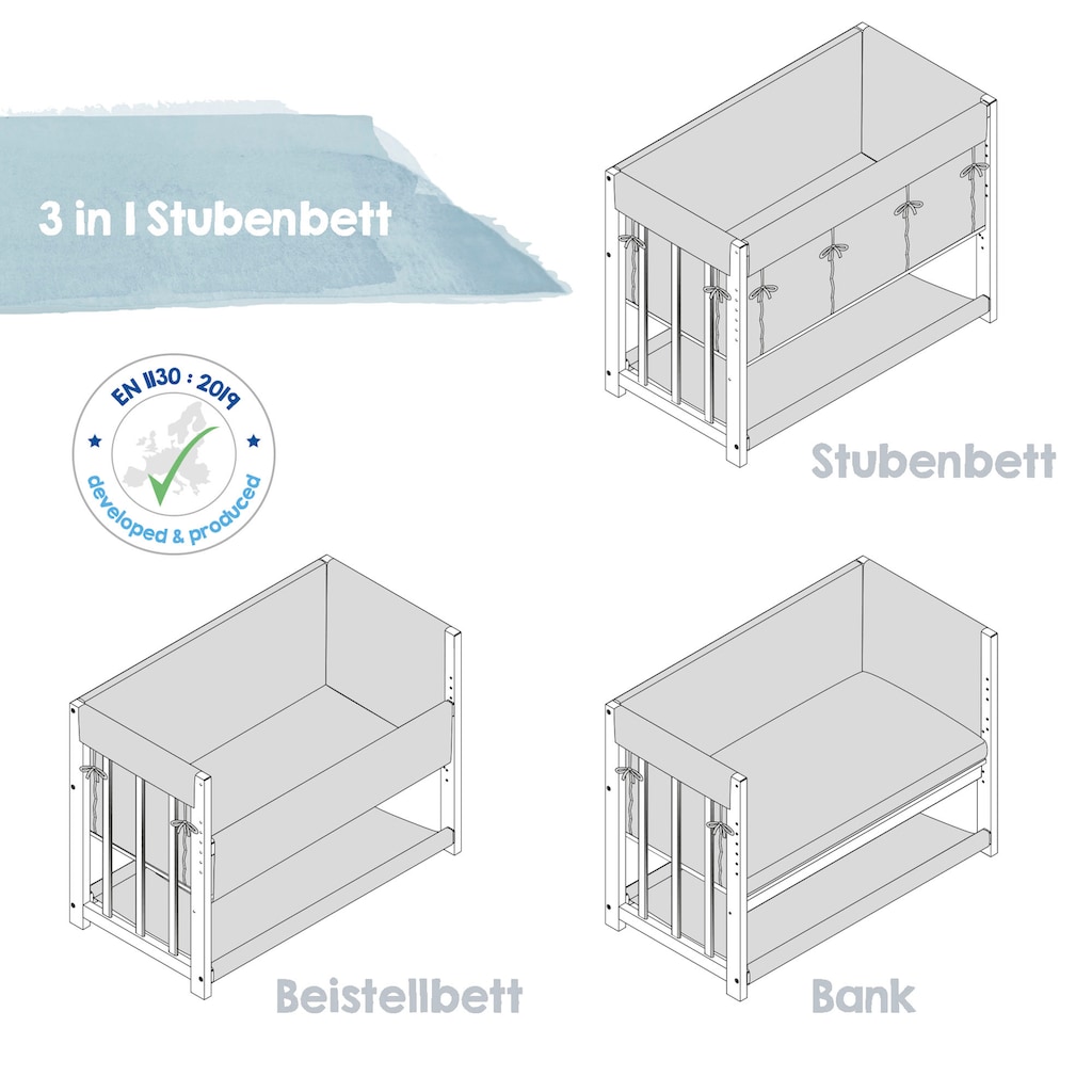 roba® Stubenbett »3in1, Miffy, weiß«