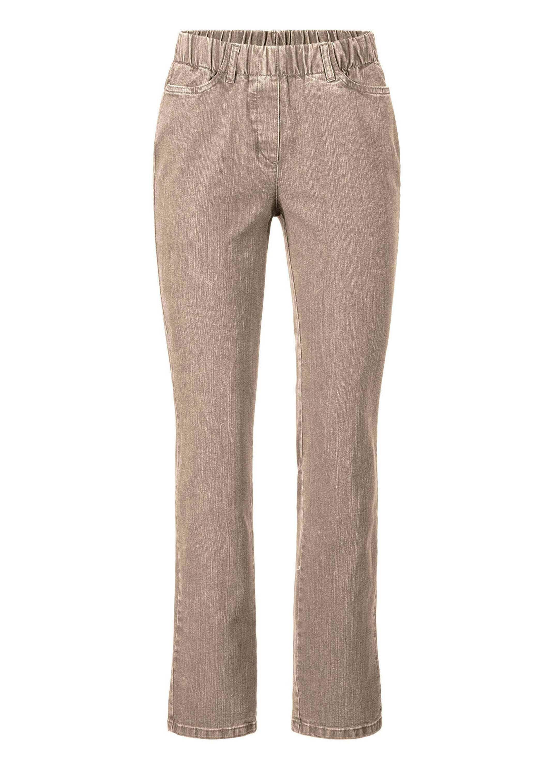 GOLDNER Regular-fit-Jeans "Klassische Jeansschlupfhose LOUISA" Dehnbar in jede Richtung