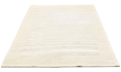 Teppich »Nepal Teppich handgeknüpft beige«, rechteckig