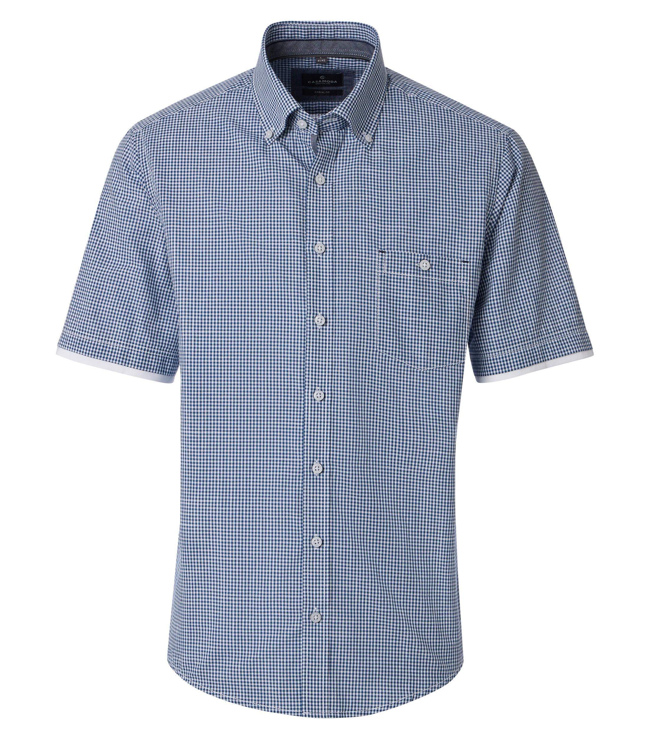 CASAMODA Kurzarmhemd "CASAMODA Freizeithemd Kurzarm kariert" günstig online kaufen