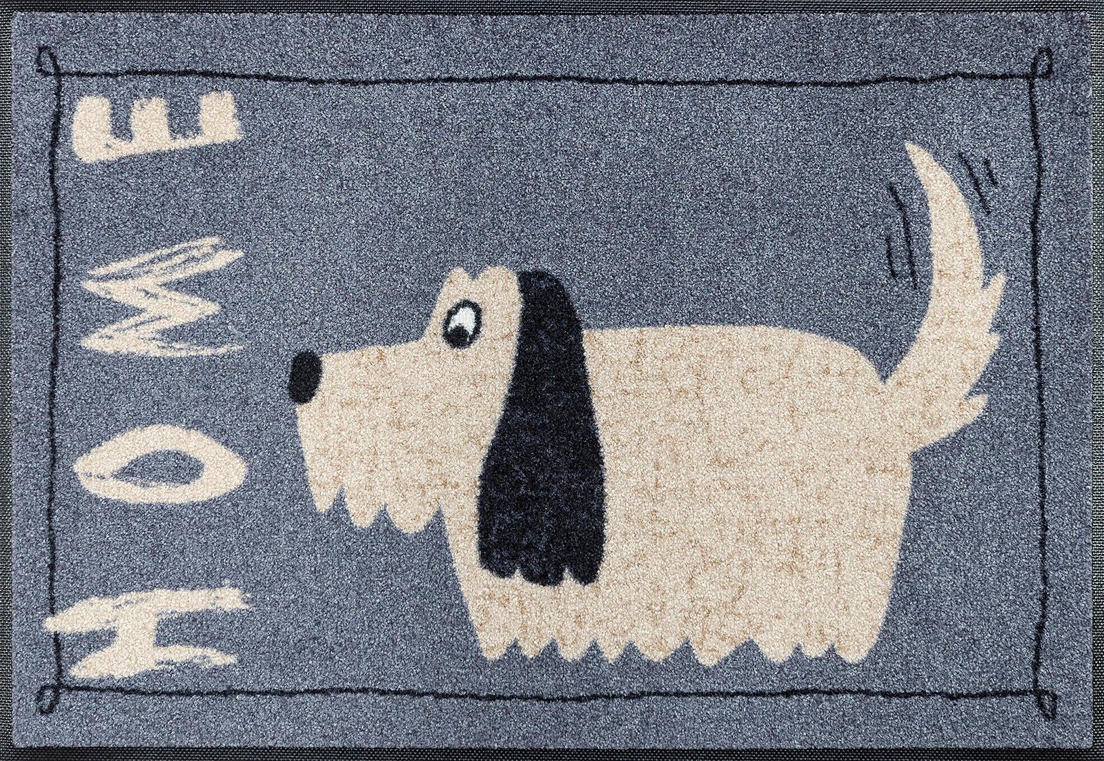 Fußmatte »Doggy Home«, rechteckig, Schmutzfangmatte, Motiv Hund, mit Spruch,...