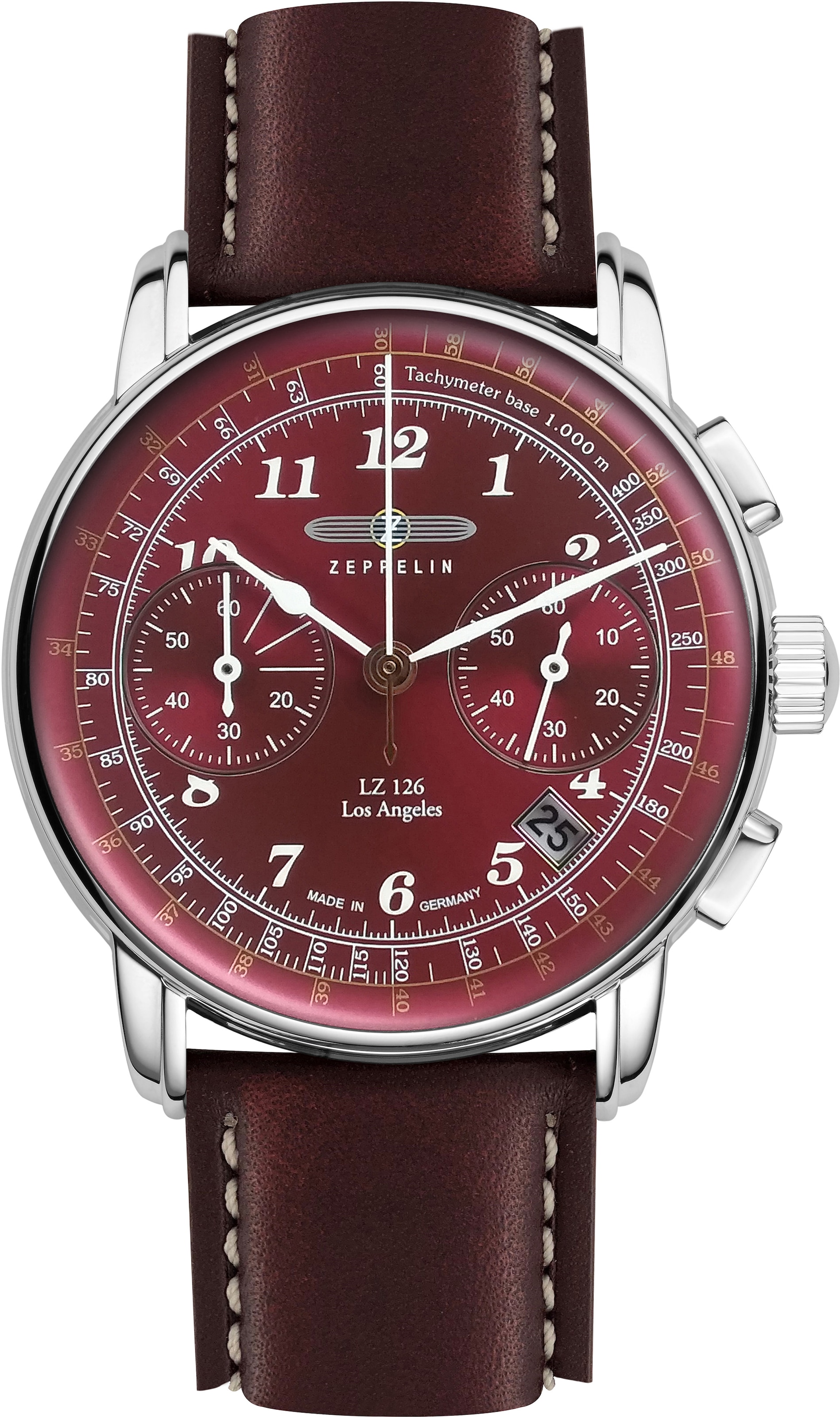 Chronograph »Zeppelin, LZ126 Los Angeles, 7614-6«, Armbanduhr, Quarzuhr, Herrenuhr,...