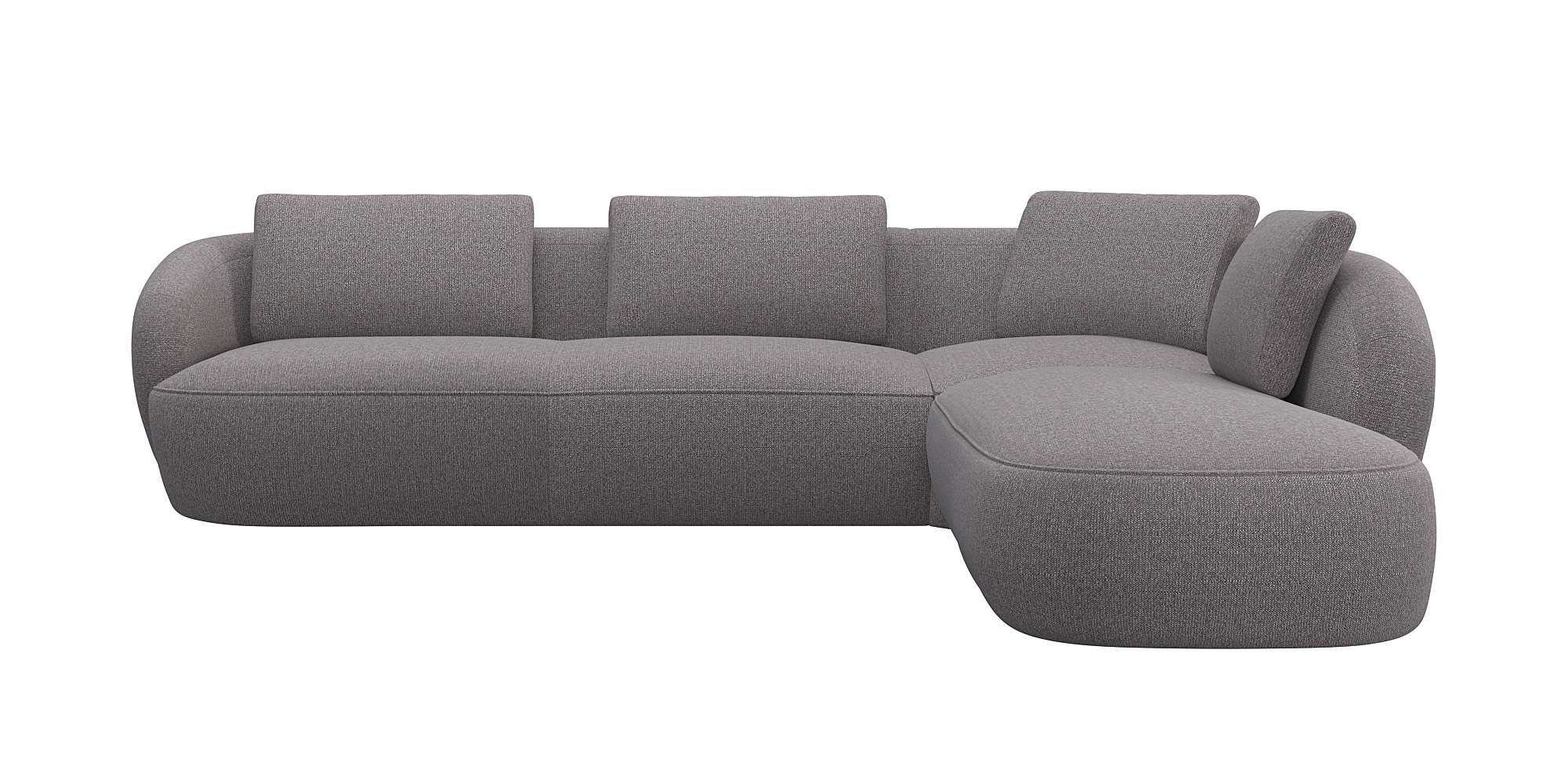 FLEXLUX "Torino, rund, L-Form, Sofa-Ecke mit Ottomane" Modernes, organische günstig online kaufen