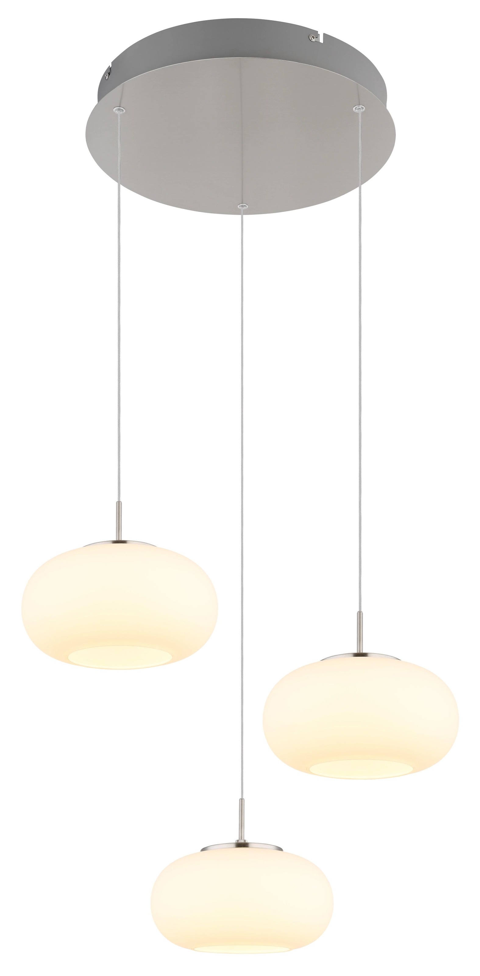 GLOBO LIGHTING LED-Hängeleuchte »QUINTARA«, 1 flammig, Leuchtmittel LED-Modul | LED fest integriert, Pendelleuchte, Essbereich, Wohnzimmer, kürzbar, Glas