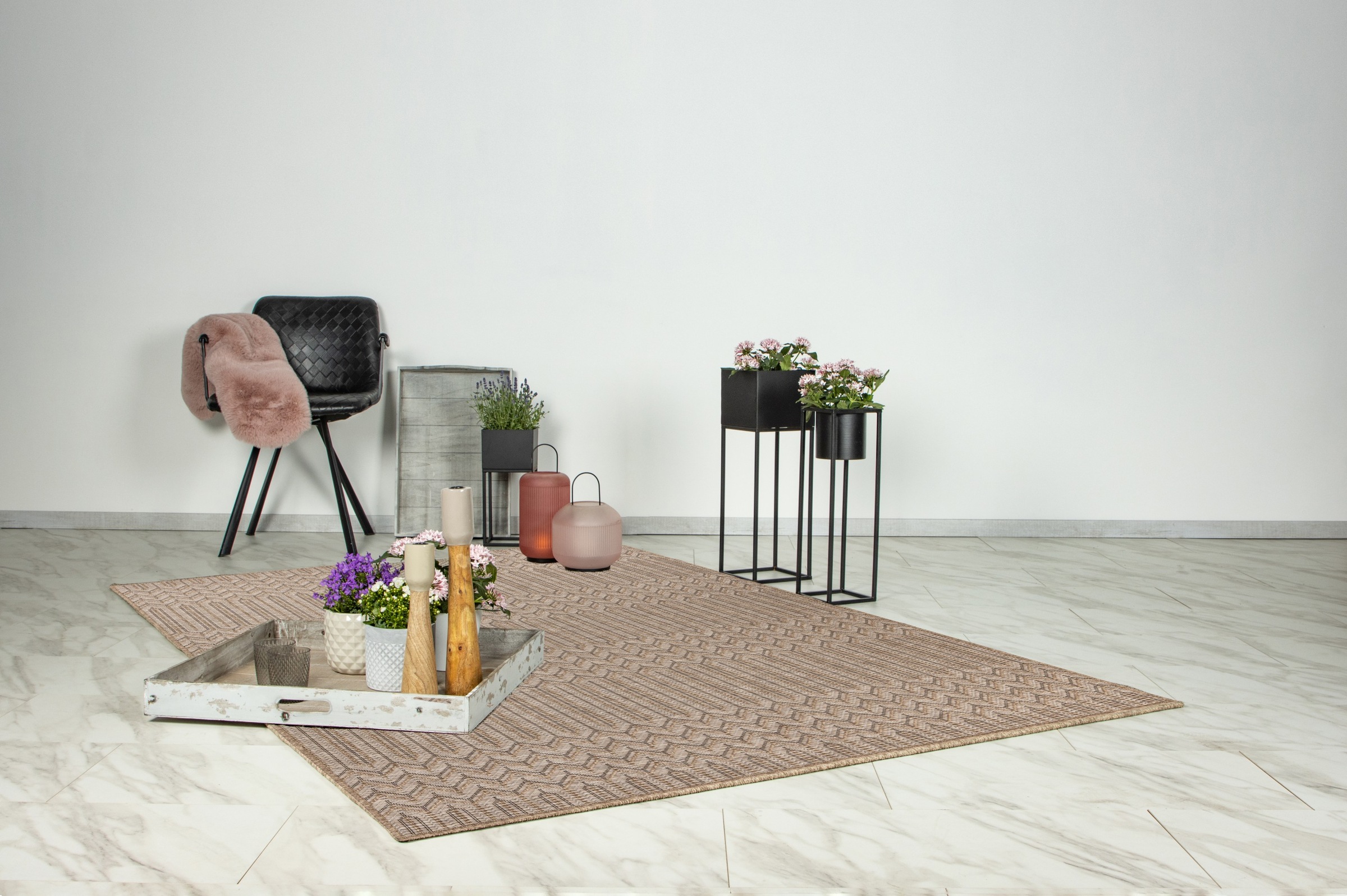 Kayoom Teppich "Sindra 125" rechteckig 9 mm Höhe Kurzflor günstig online kaufen