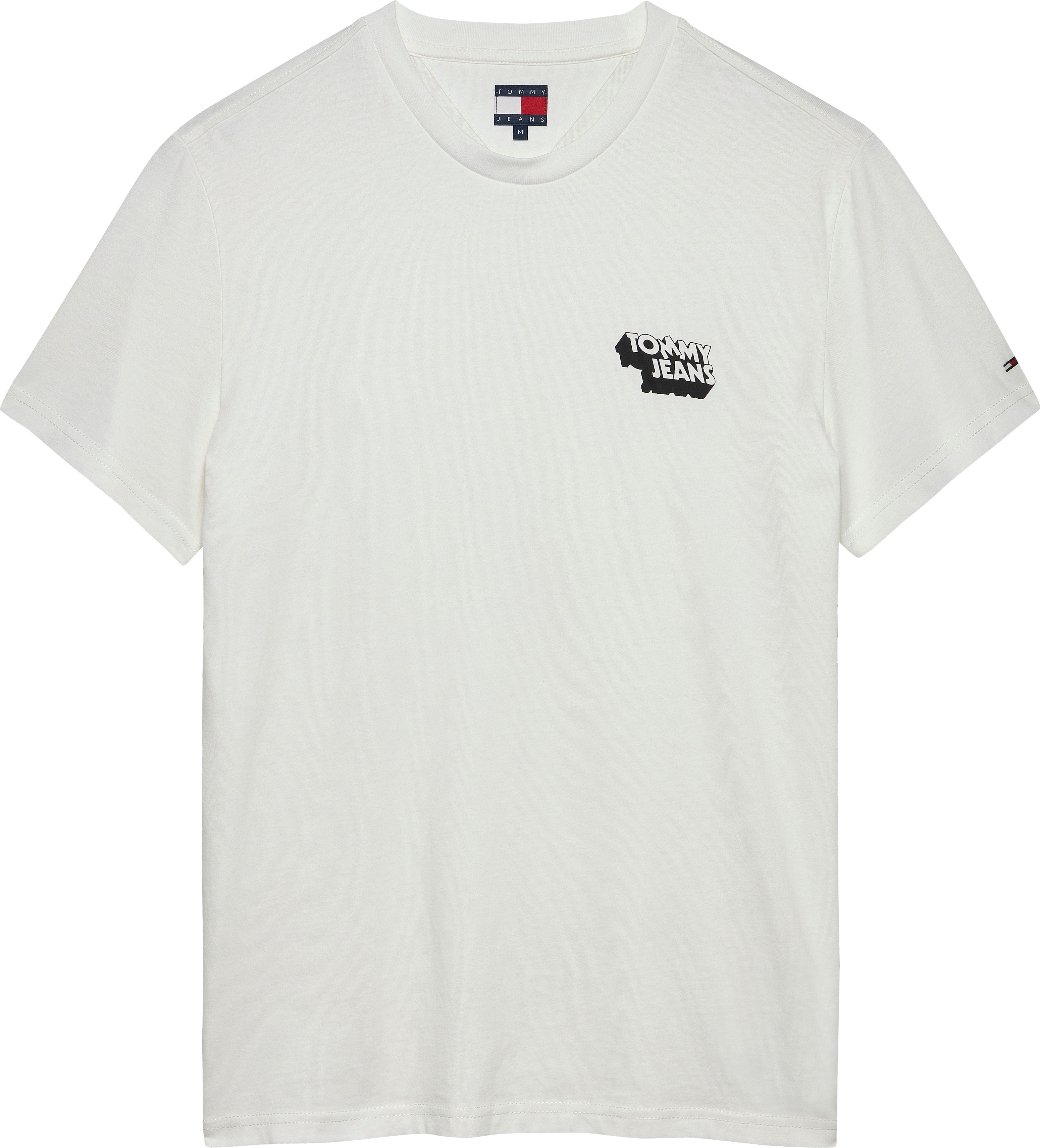 Thumbnail - Tommy Jeans T-Shirt "TJM SLIM STACK LOGO TEE EXT", Mit Rundhalsausschnitt