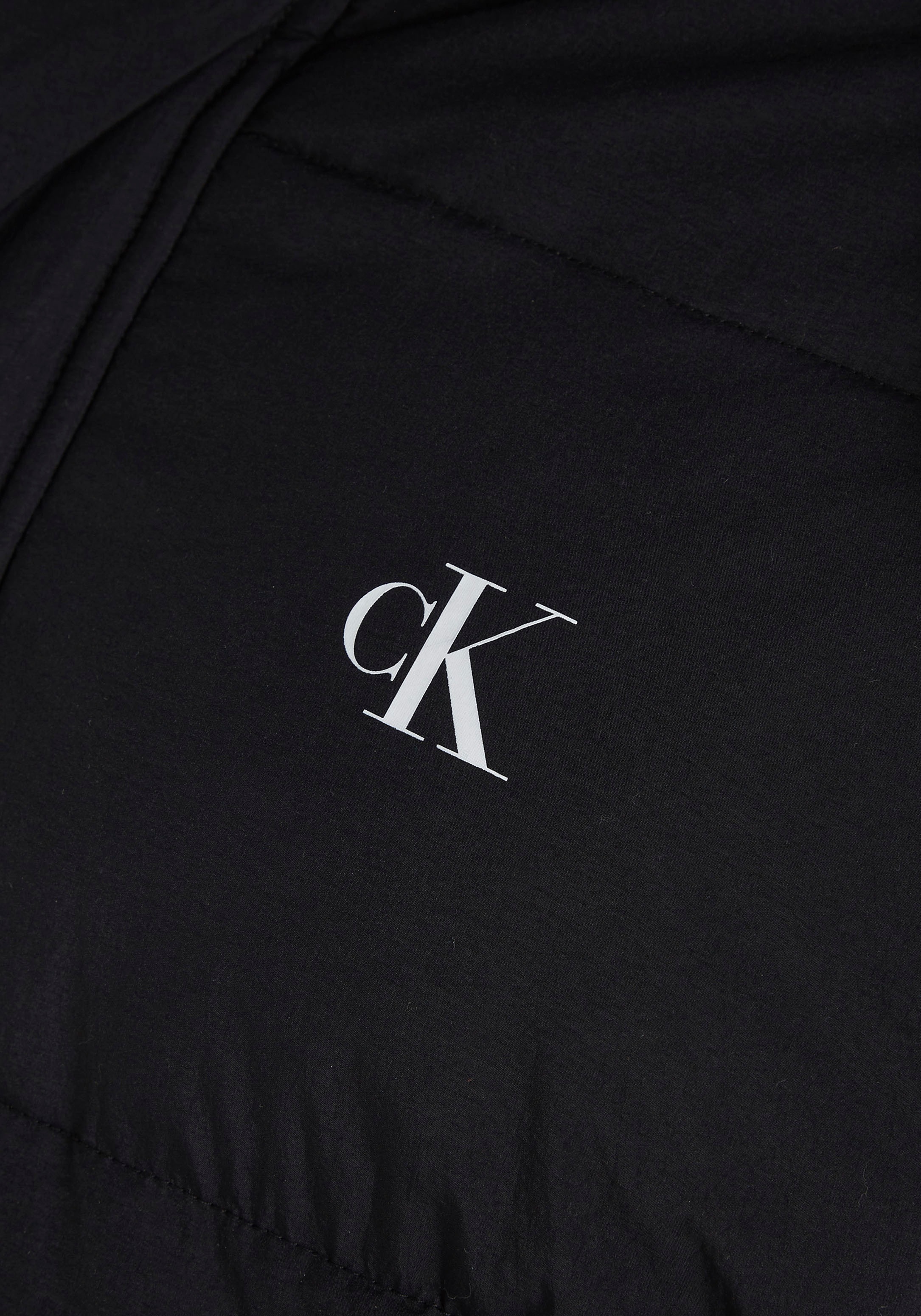 Calvin Klein Jeans Steppjacke »ESSENTIALS NON DOWN LOGO JACKET«, mit Kapuze  ▷ bestellen | BAUR