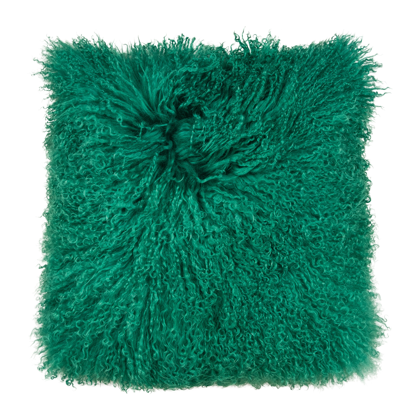 Dekokissen PADgrün, unifarben, Dekokissen_Sitzkissen_Kissenhüllen, "Glory", Echtfell