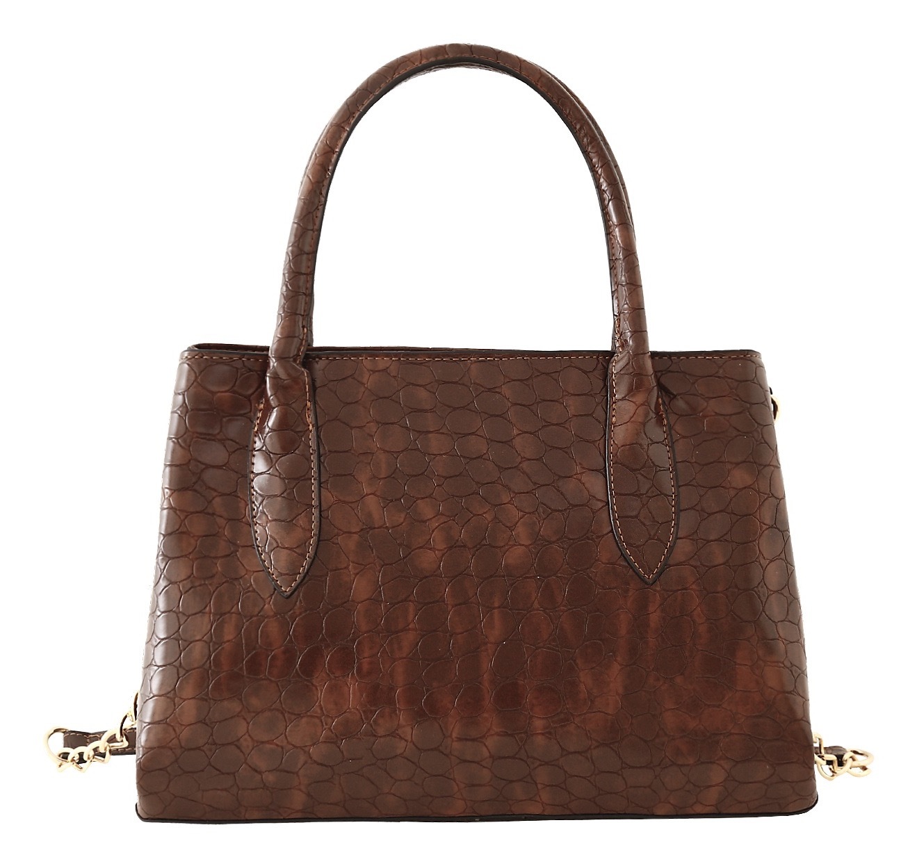 MARCO TOZZI by GMK Henkeltasche, Damen Umhängetasche, abnehmbare, goldfarbene Kette als Umhängeriemen
