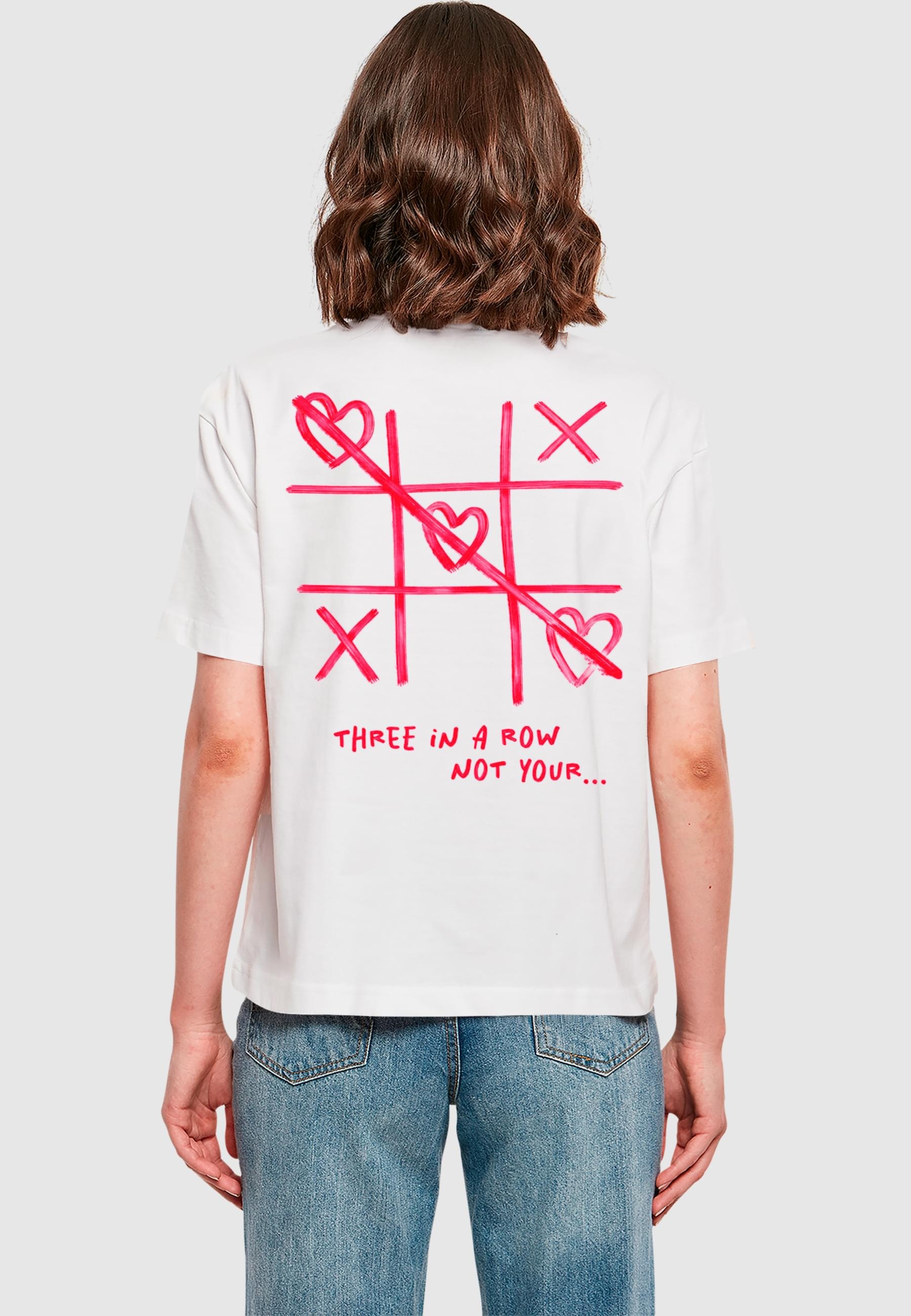 Miss Tee T-Shirt »Miss Tee Damen Three In A Row Tee«, (1 tlg.)