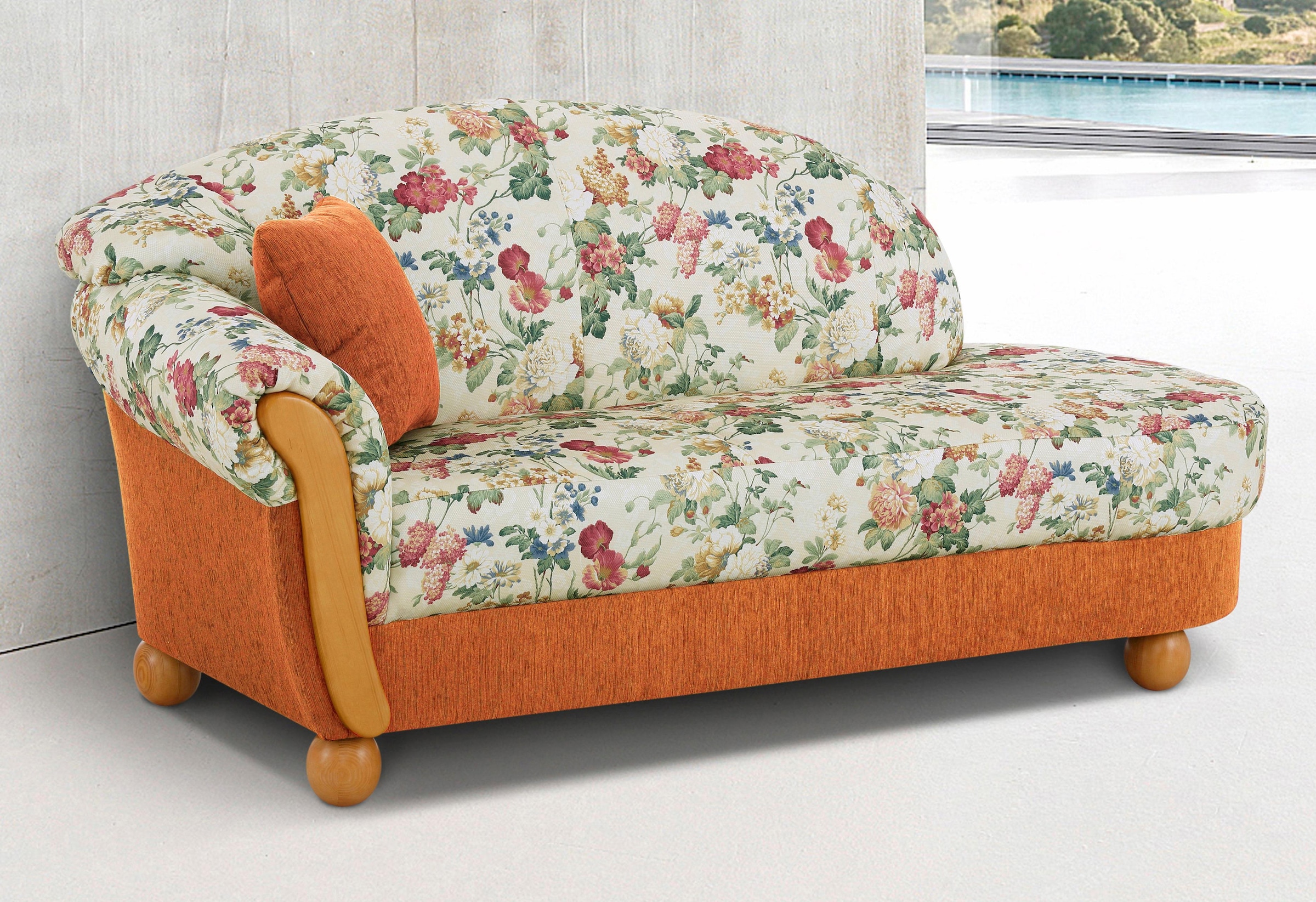 Home affaire Ottomane "Milano, bequemes solitär Sofa im Landhaus-Stil, B/T/ günstig online kaufen