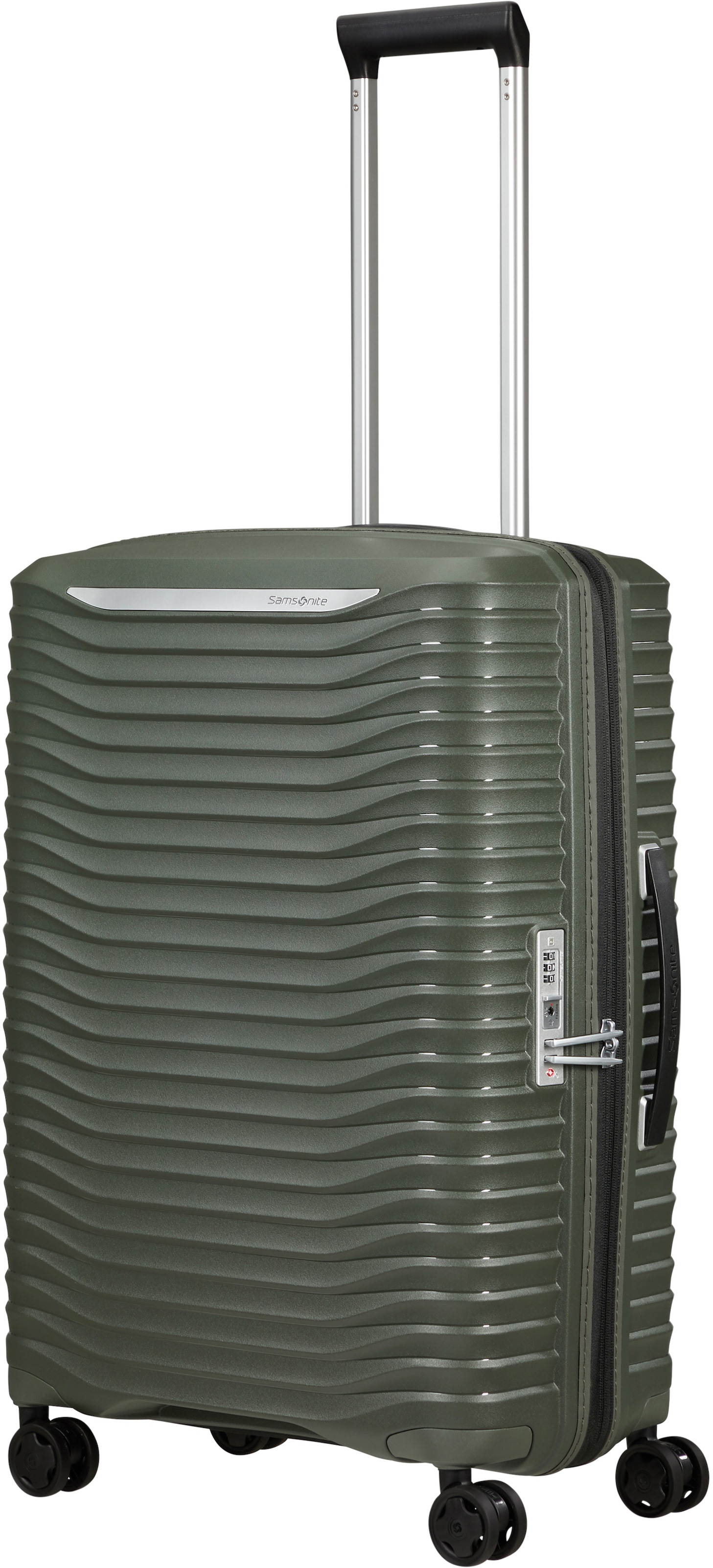 SAMSONITE Hartschalen-Trolley "UPSCAPE, verschiedene Größen und Farben", grün, Polypropylen, gestreift, Koffer, mit Volumenerweiterung, mit