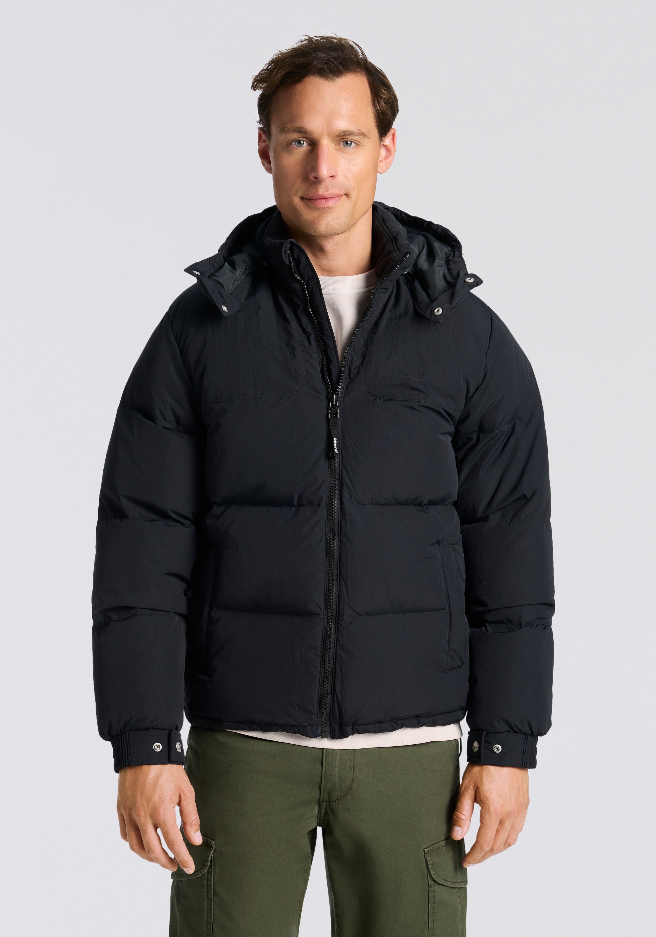 Levi's® Steppjacke »ROCKRIDGE SHORT PUFFER«, mit Kapuze