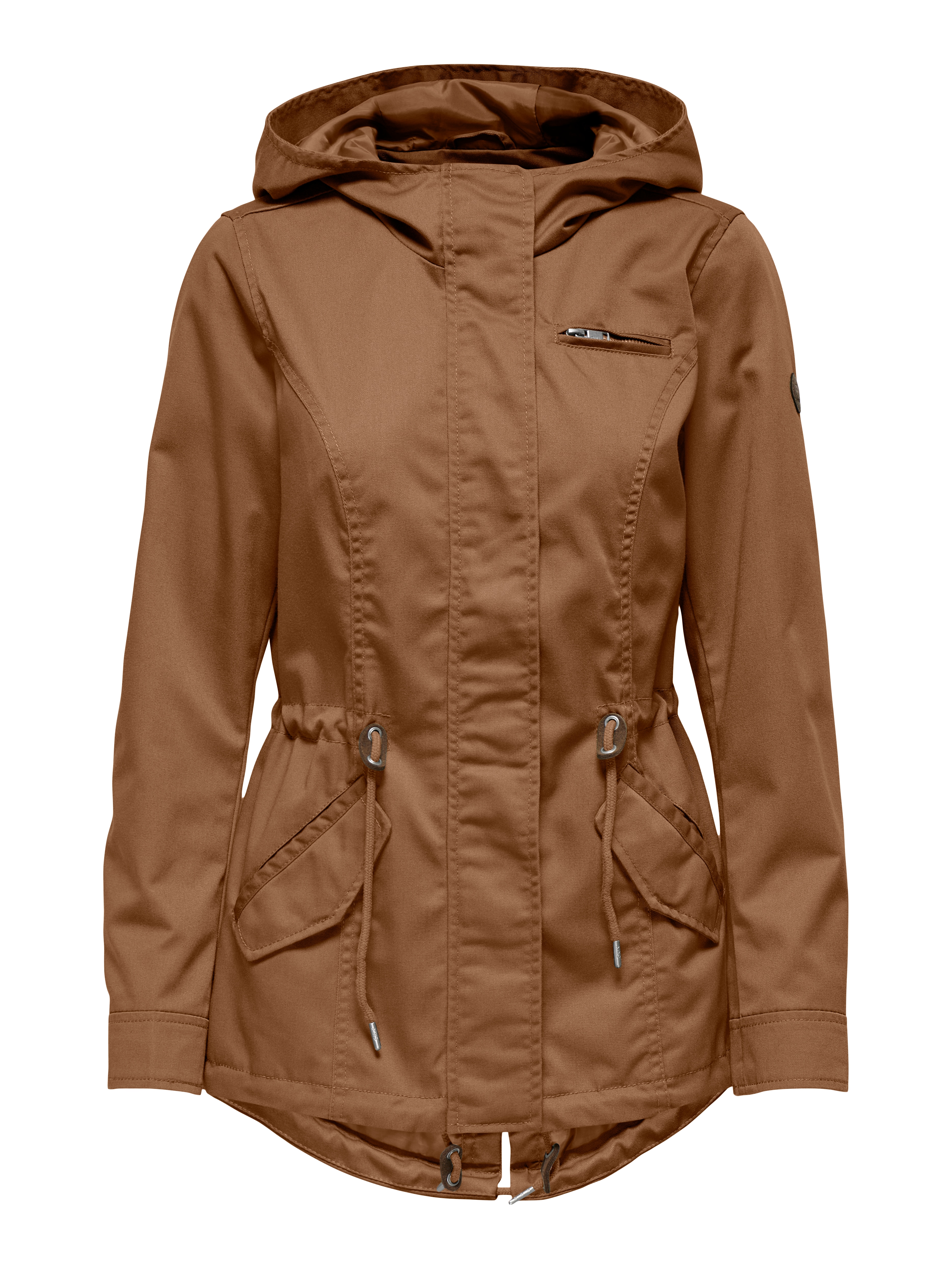 Thumbnail - ONLY Parka "ONLLORCA LIFE CANVAS PARKA CC OTW" mit Kapuze mit Kordelzug in der Taille