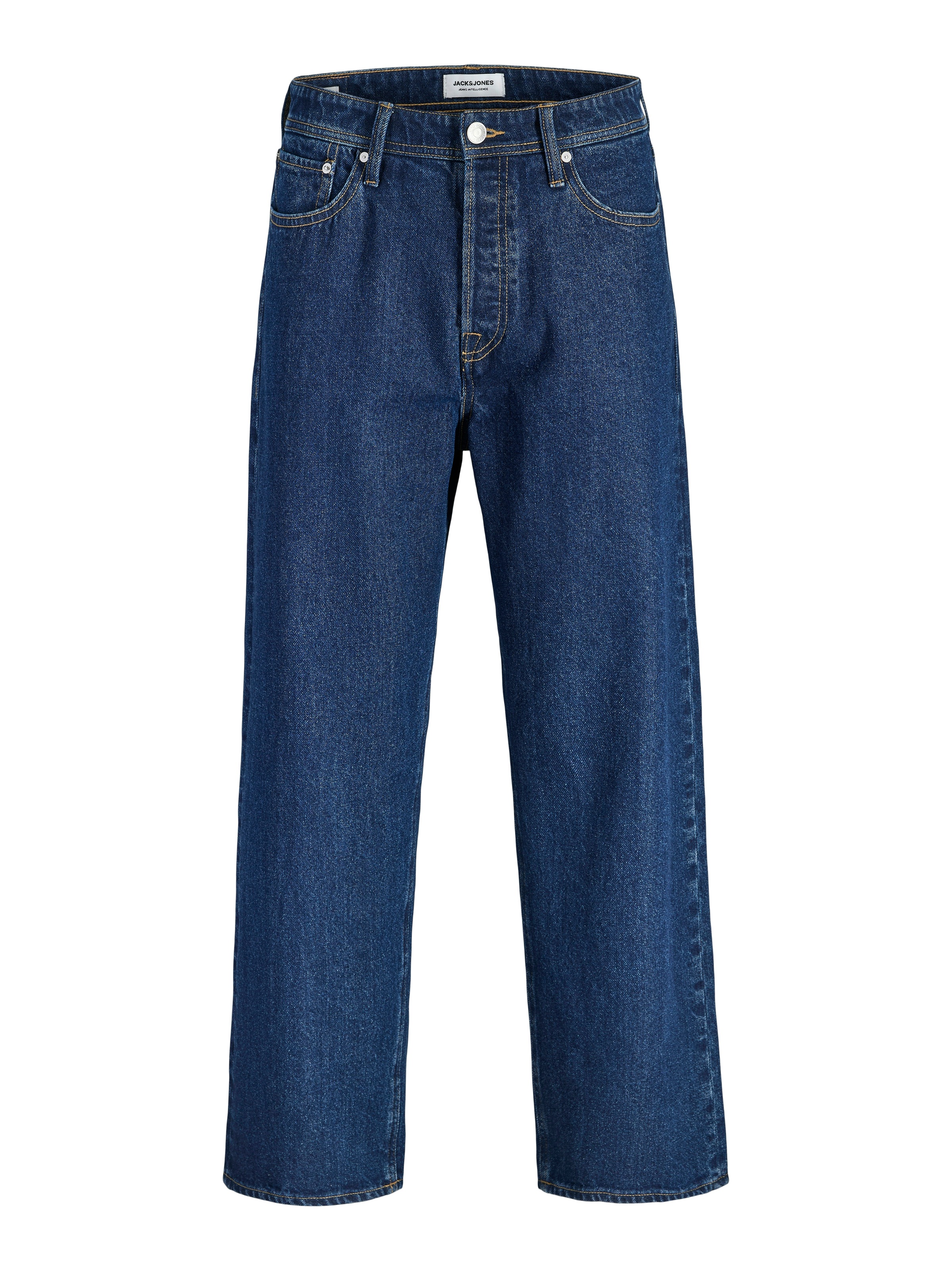 Relax-fit-Jeans JACK & JONES "JJIALEX JJORIGINAL SQ 738", Herren, Gr. 33, Länge 34, blau denim, Denim/Jeans, Obermaterial: 100% Baumwolle, Abriebeffekte, relaxed fit lang, Jeans, Baumwolle, baggy fit 3