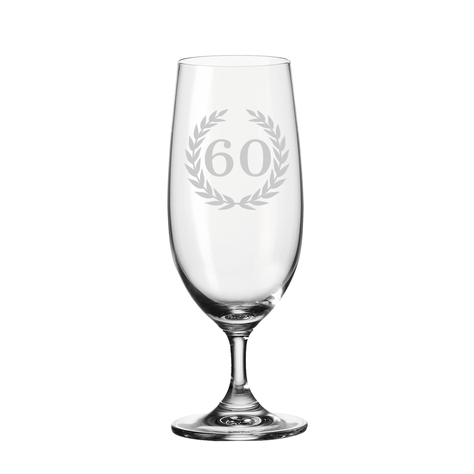 LUXENTU Bierglas »Biertulpe Pilsglas mit Gravur 60. Jubiläum 360 ml transparent«
