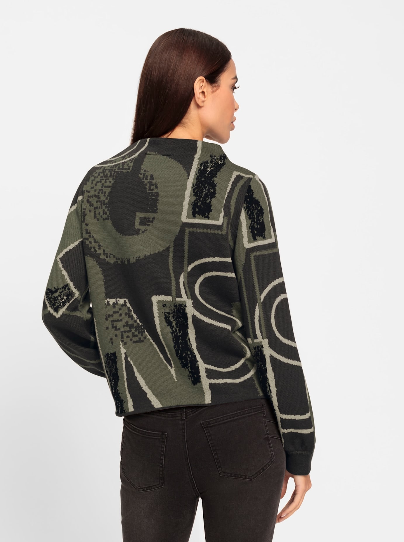 heine Strickpullover »Druck-Pullover«